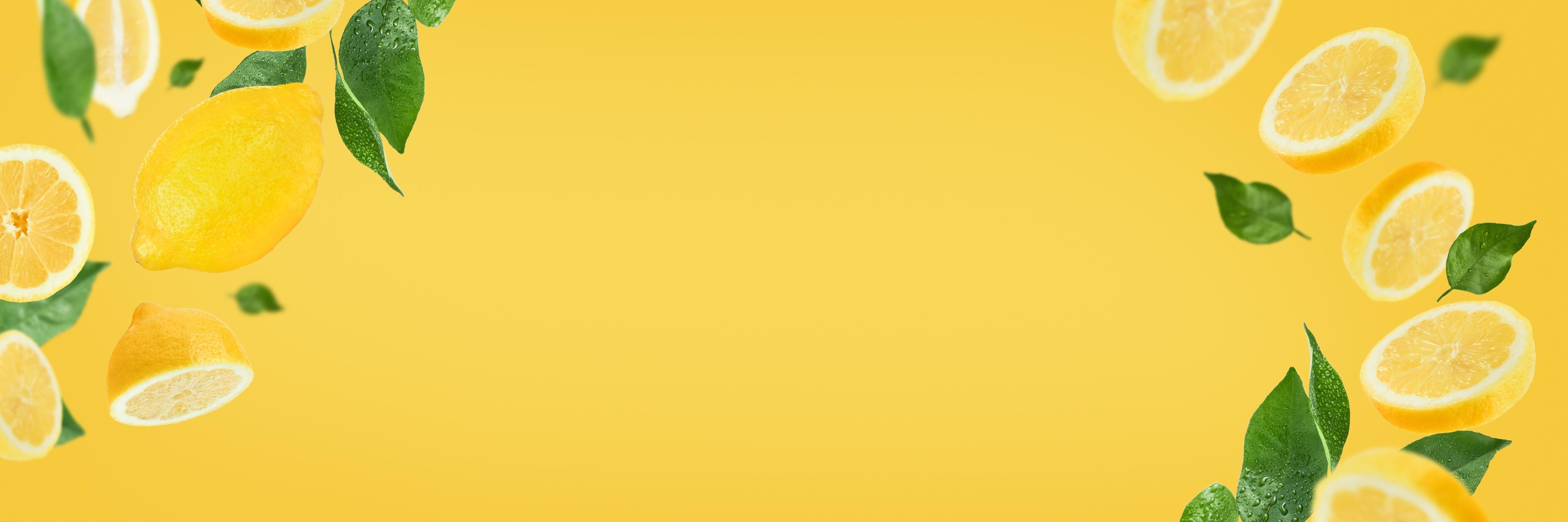 Küchenrückwand-Zitronen-Limetten Gelber Rahmen