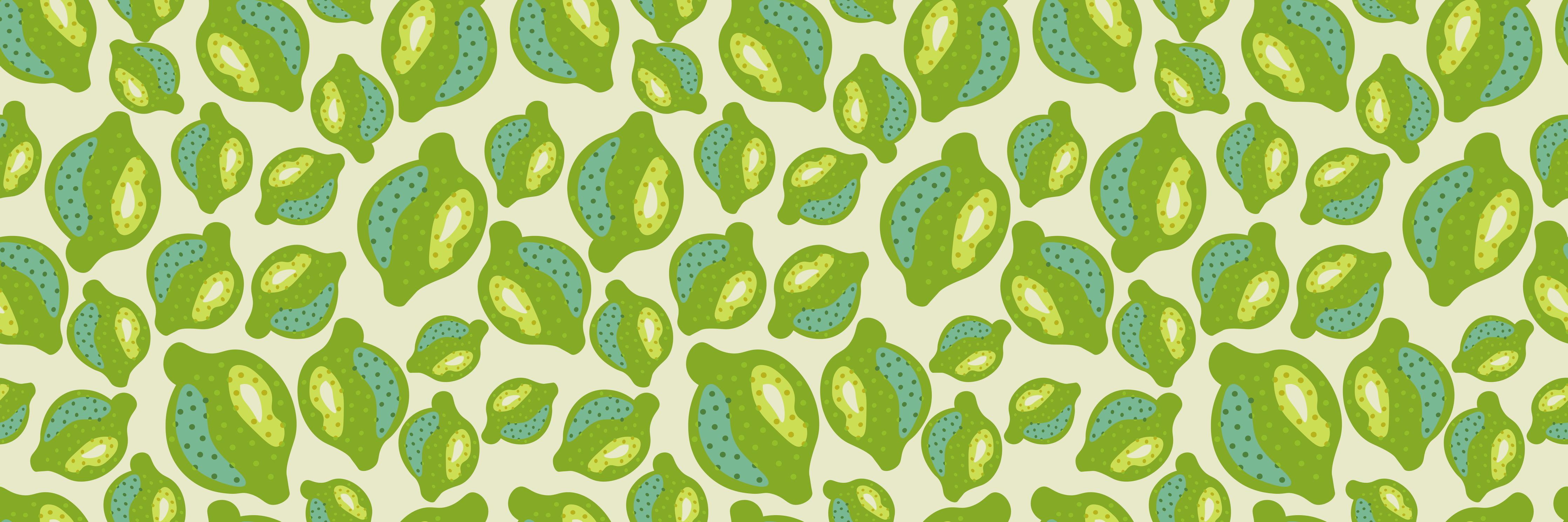 Küchenrückwand-Zitrus-Limetten-Muster Grün