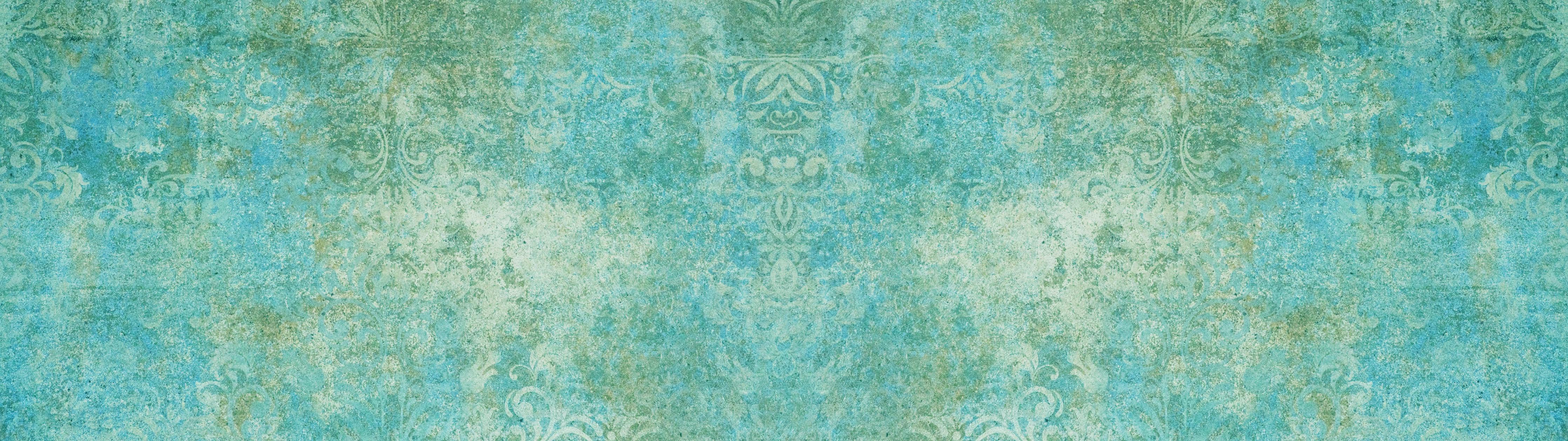 Küchenrückwand-Alte blaugrüne Vintage-Fliesen