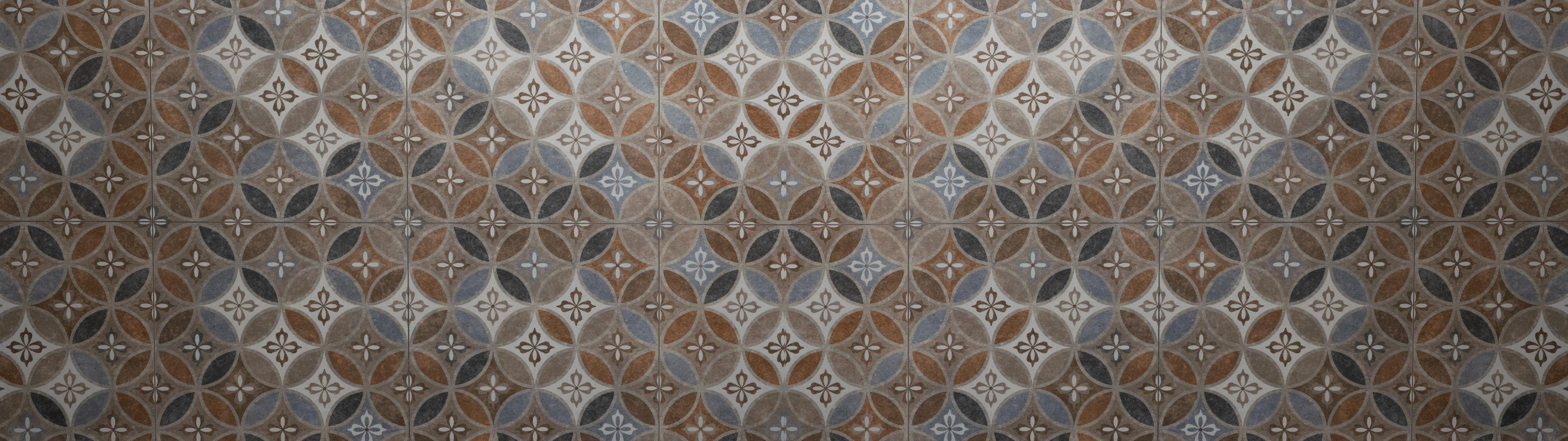 Küchenrückwand-Braun-Beiges Vintage Mosaik