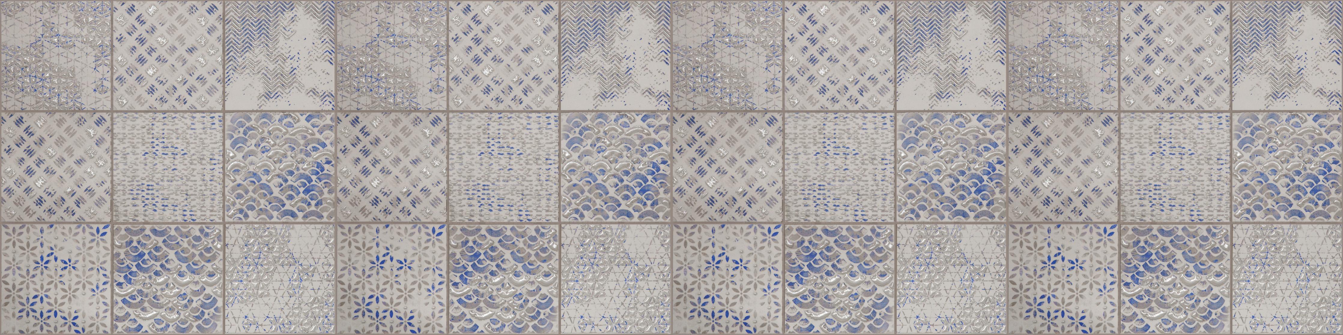 Küchenrückwand-Nahtlose Vintage Retro Fliesen