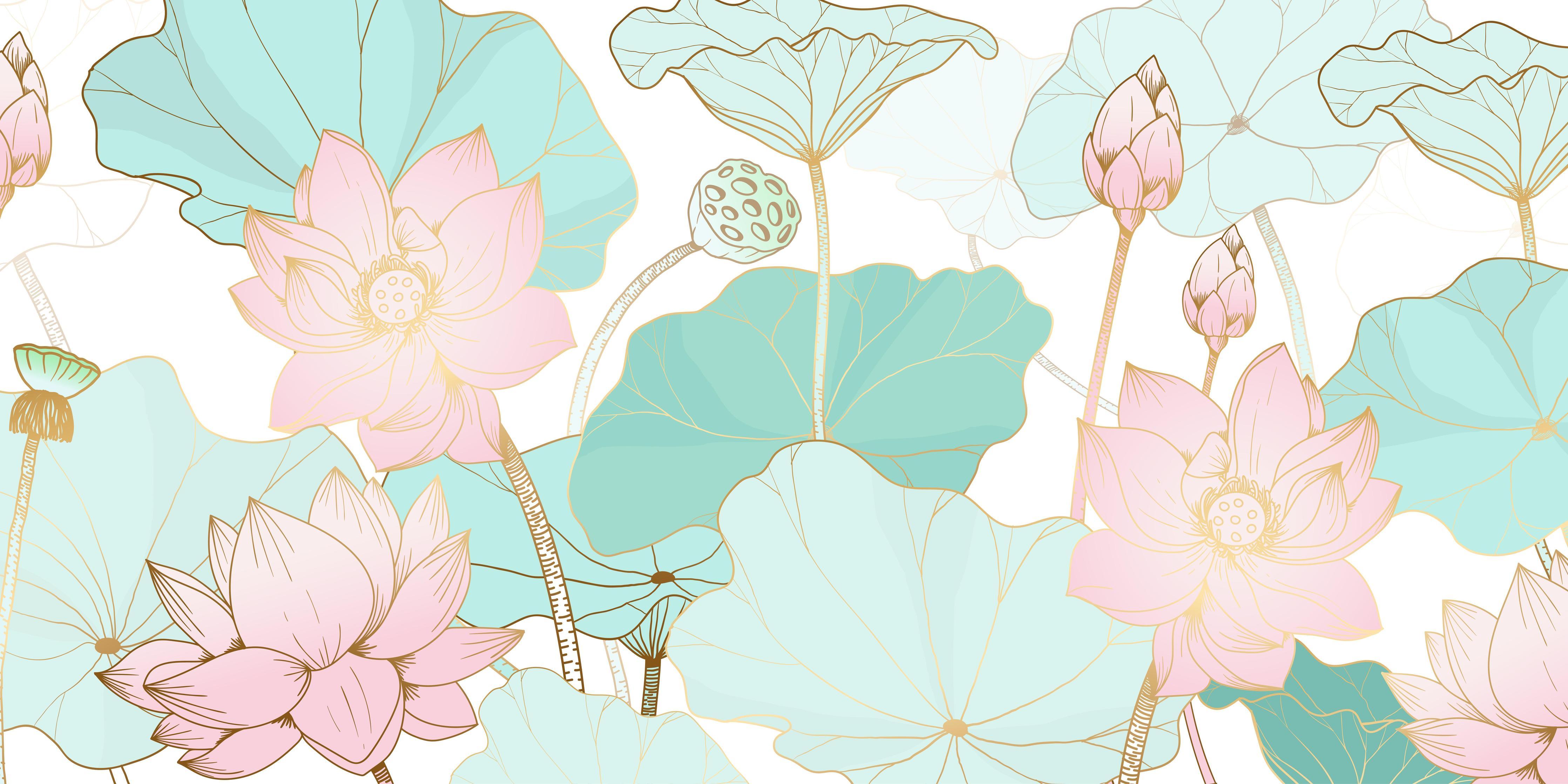 Küchenrückwand-Pastellfarbene Blüten