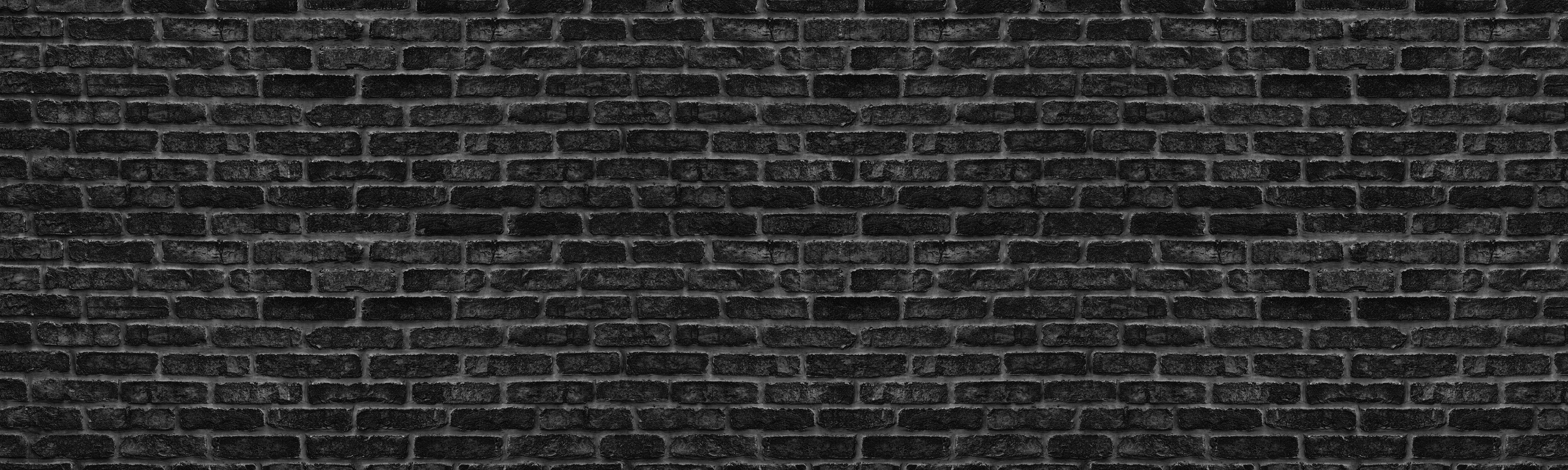 Küchenrückwand-Schwarze schlichte Ziegelwand