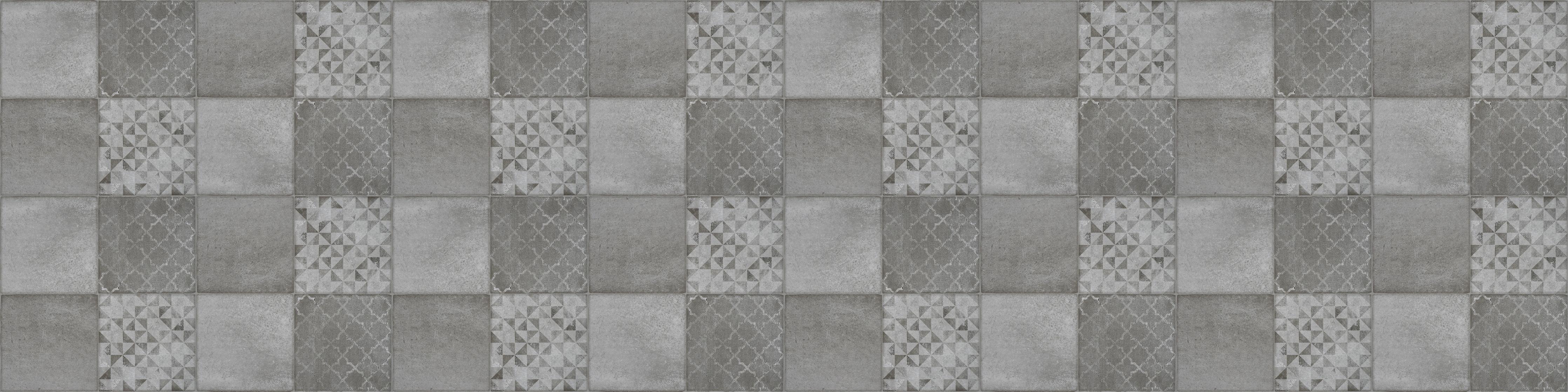 Küchenrückwand-Vintage hellgraue Fliesen