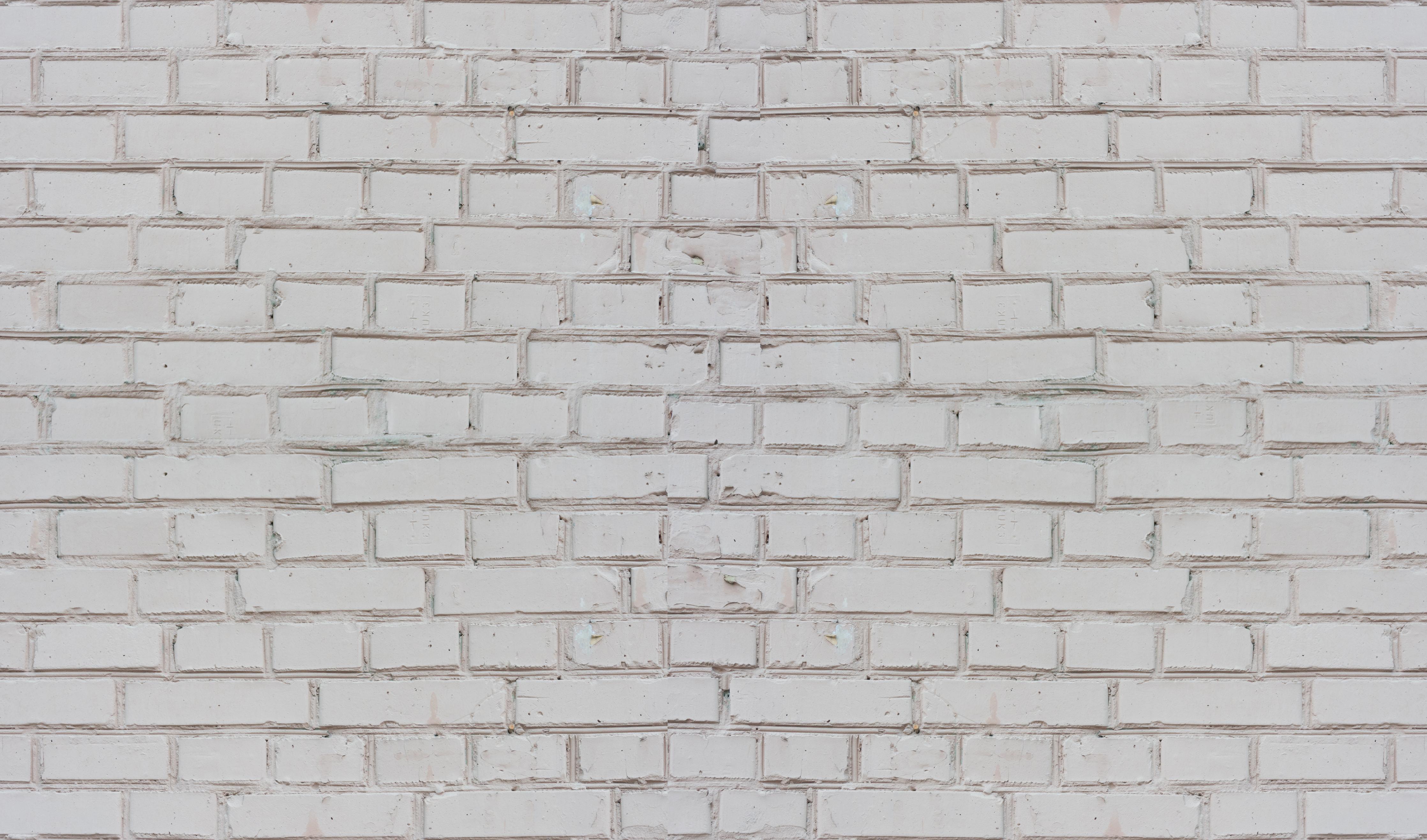 Küchenrückwand-Weiß-Beige Ziegelsteinmauer