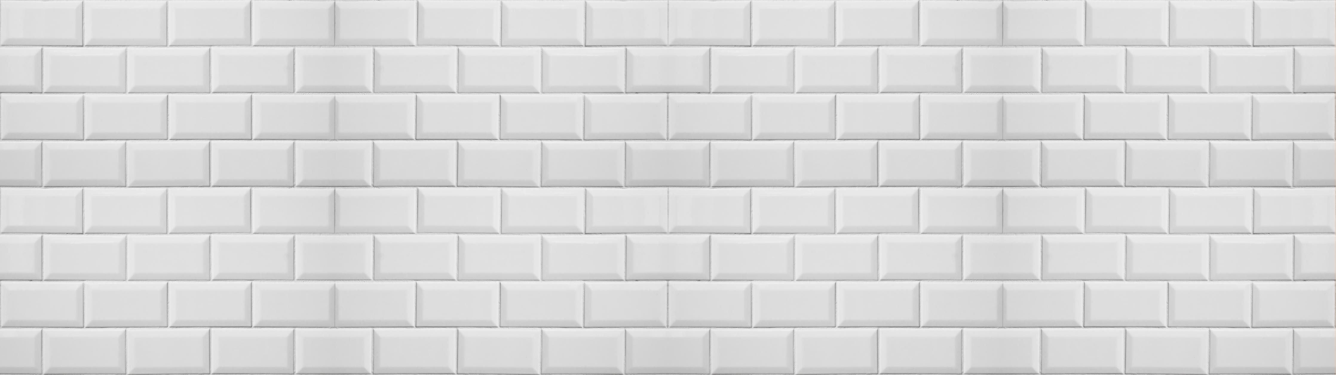 Küchenrückwand-Weiße helle Ziegelfliesen