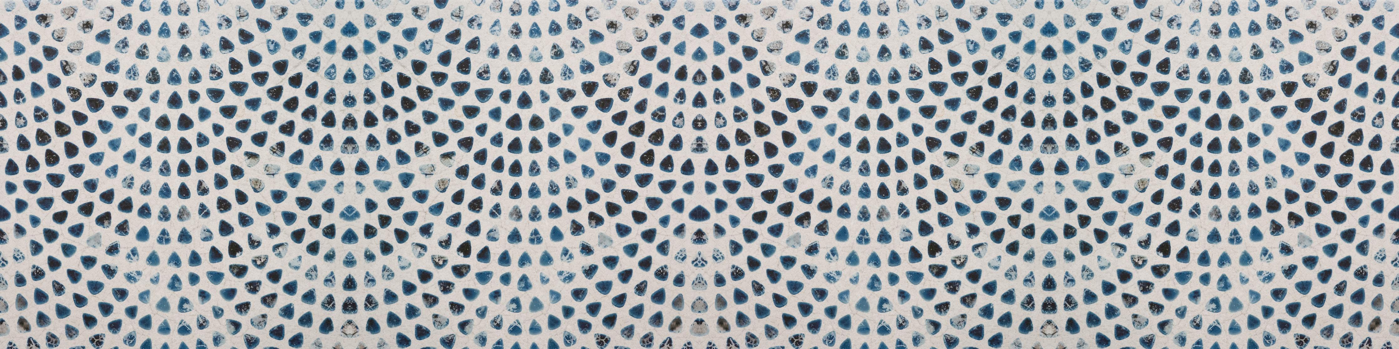 Küchenrückwand-Weiße kreisförmige Retro-Fliesen