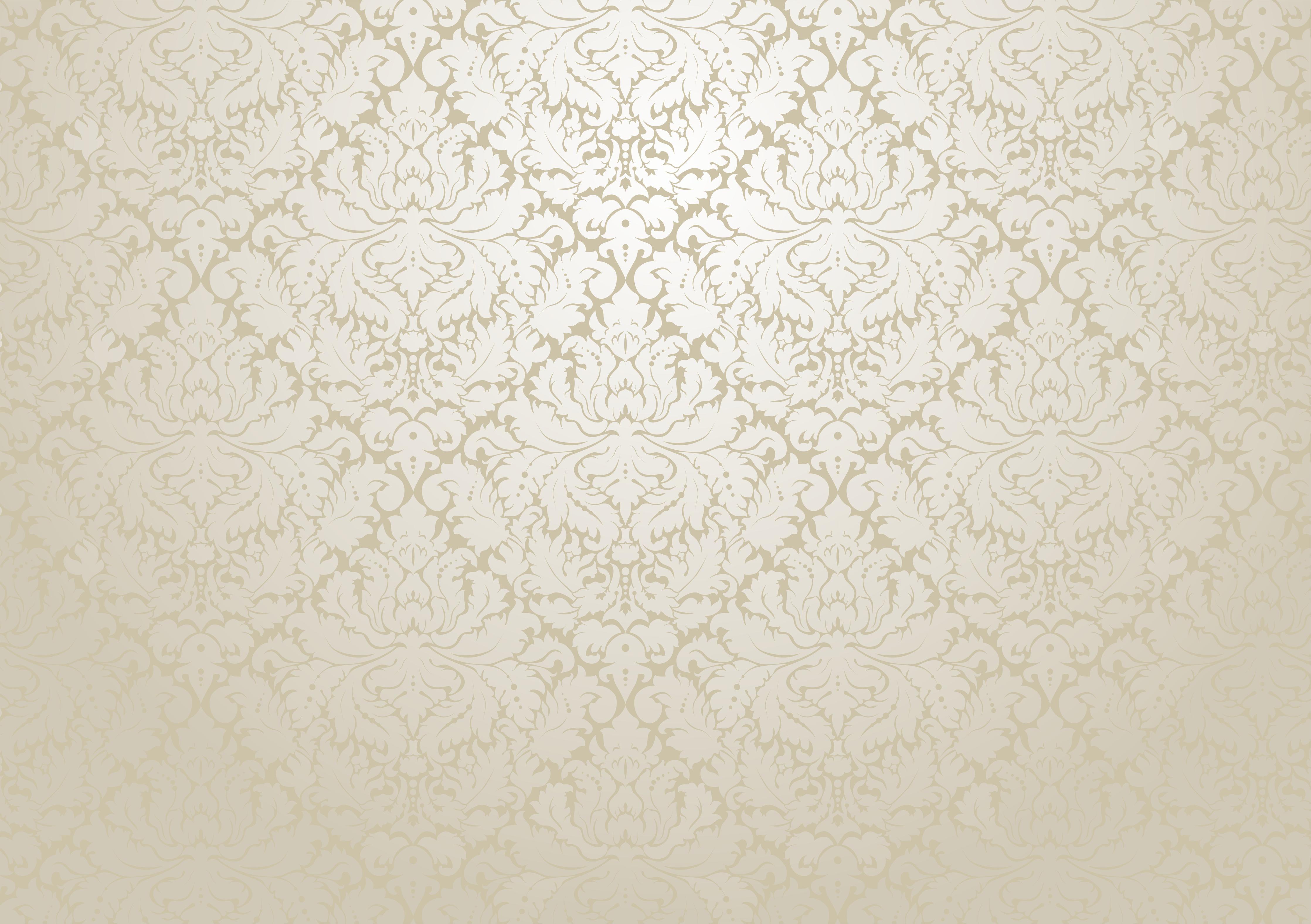 Küchenrückwand-Luxuriöse Barock Tapete in Creme-Gold