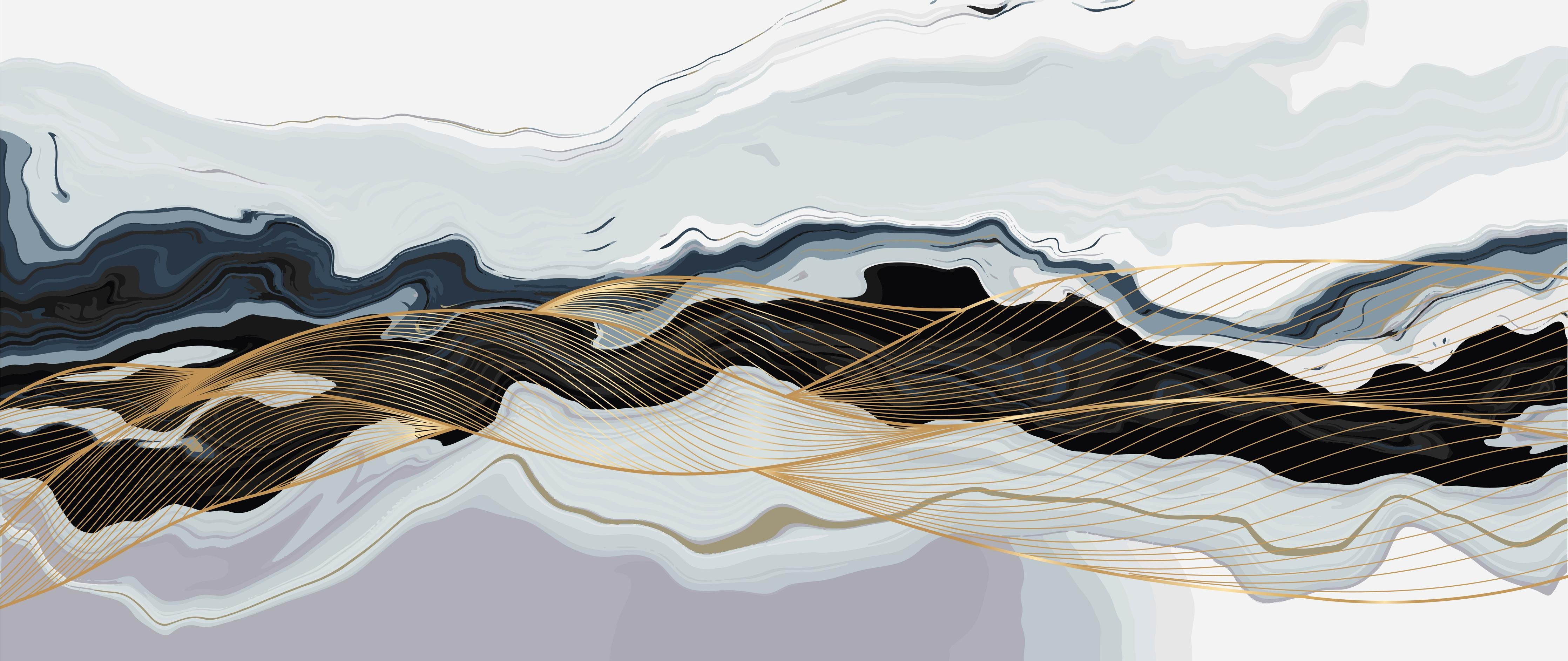 Küchenrückwand-Moderne abstrakte Kunst in Erdtönen