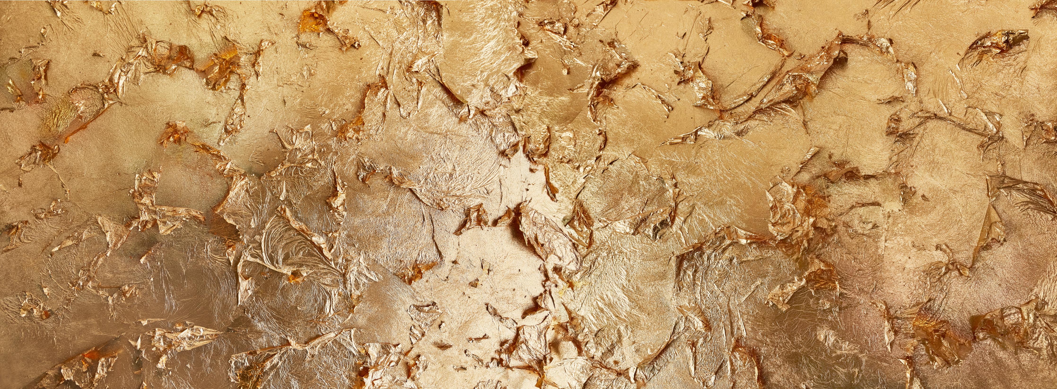 Küchenrückwand-Muster einer vergoldeten Wand