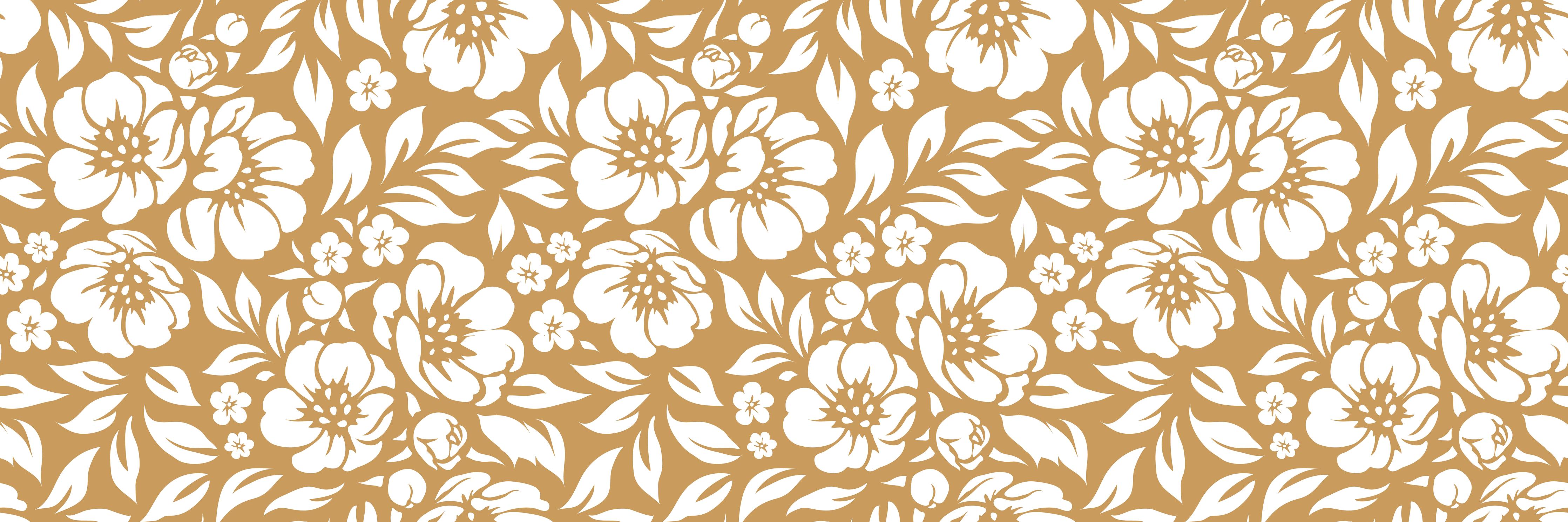 Küchenrückwand-Natura Floreale Ocra