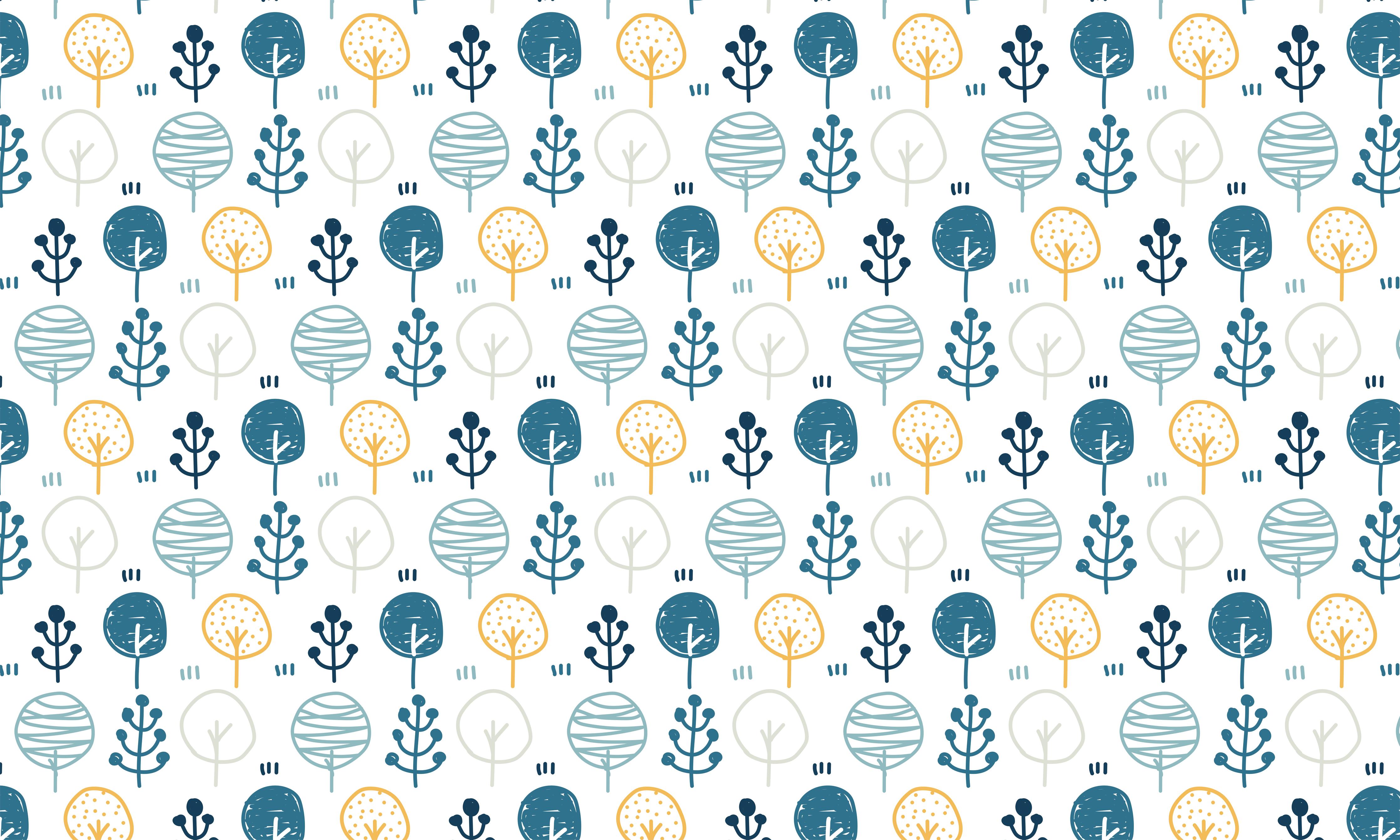 Küchenrückwand-Seefahrt Muster in Blau-Gelb und Weiß