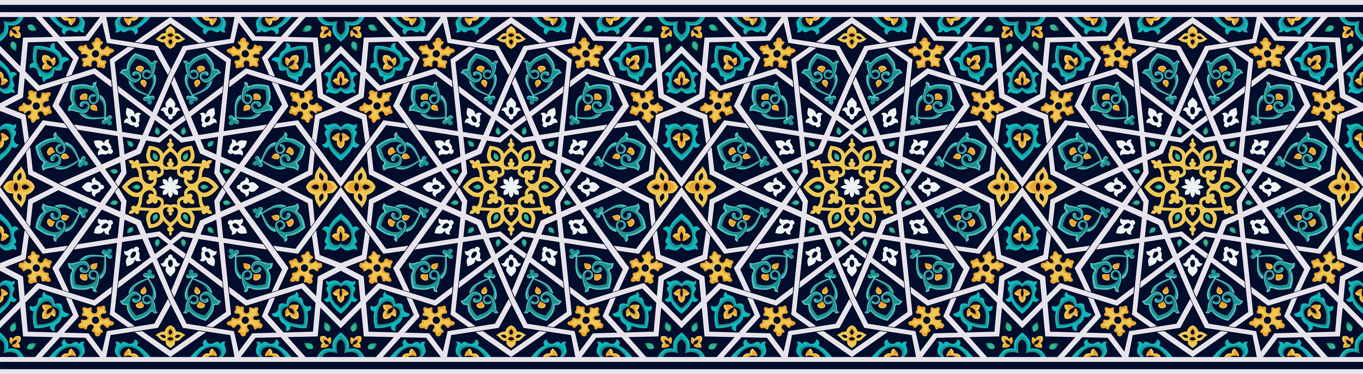 Küchenrückwand-Traditionelles Blau-Gelbes Fliesenmuster Design