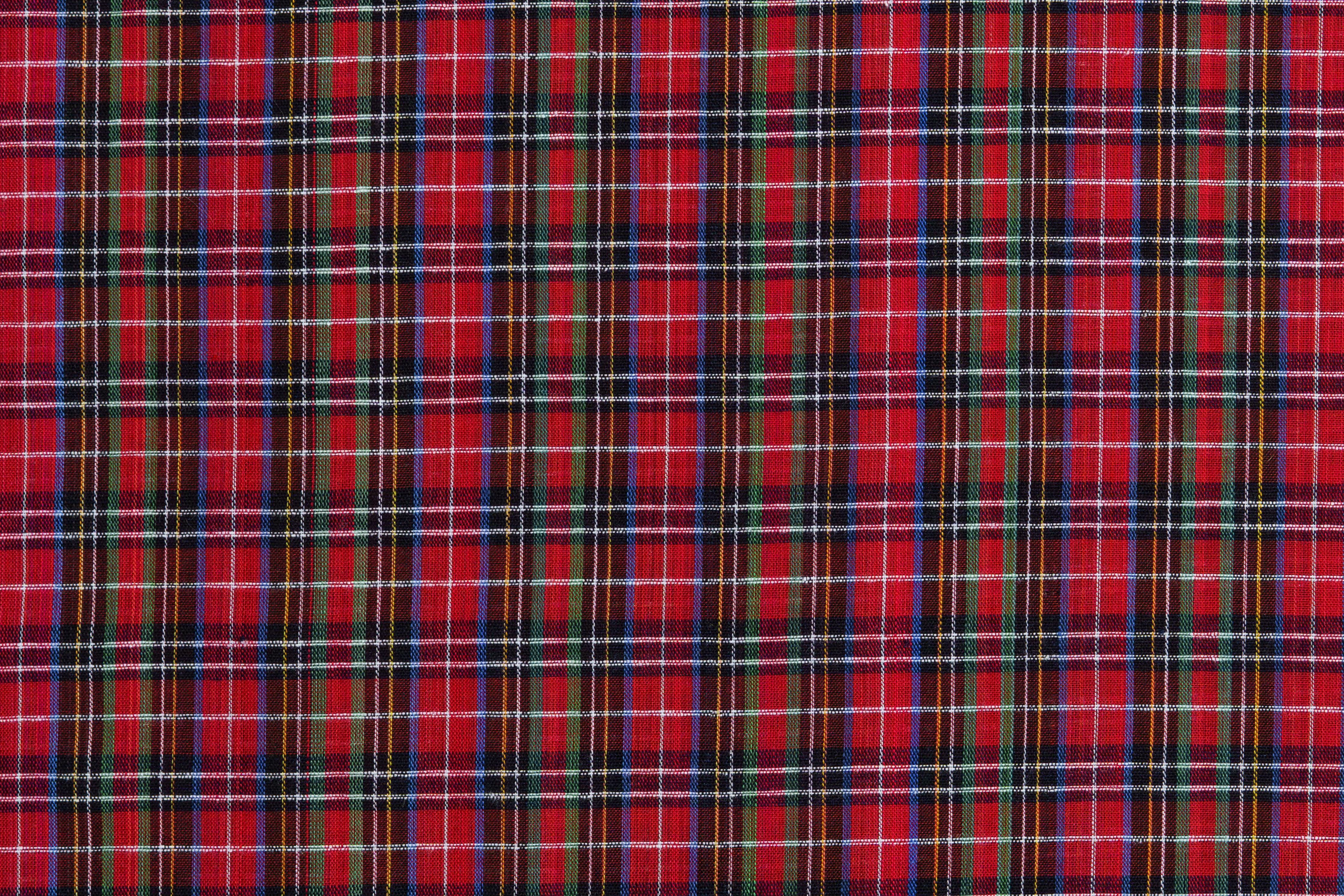 Küchenrückwand-Traditionelles Schottenkaro Rot-Grün Muster