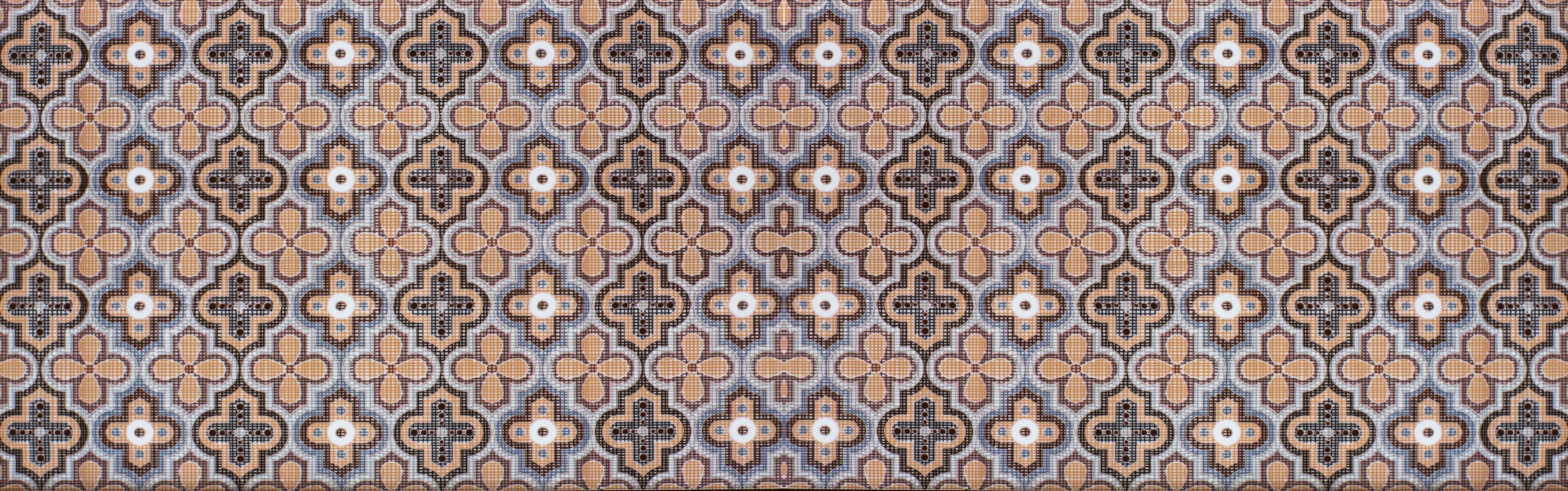 Küchenrückwand-Vintage Muster in Erdtönen