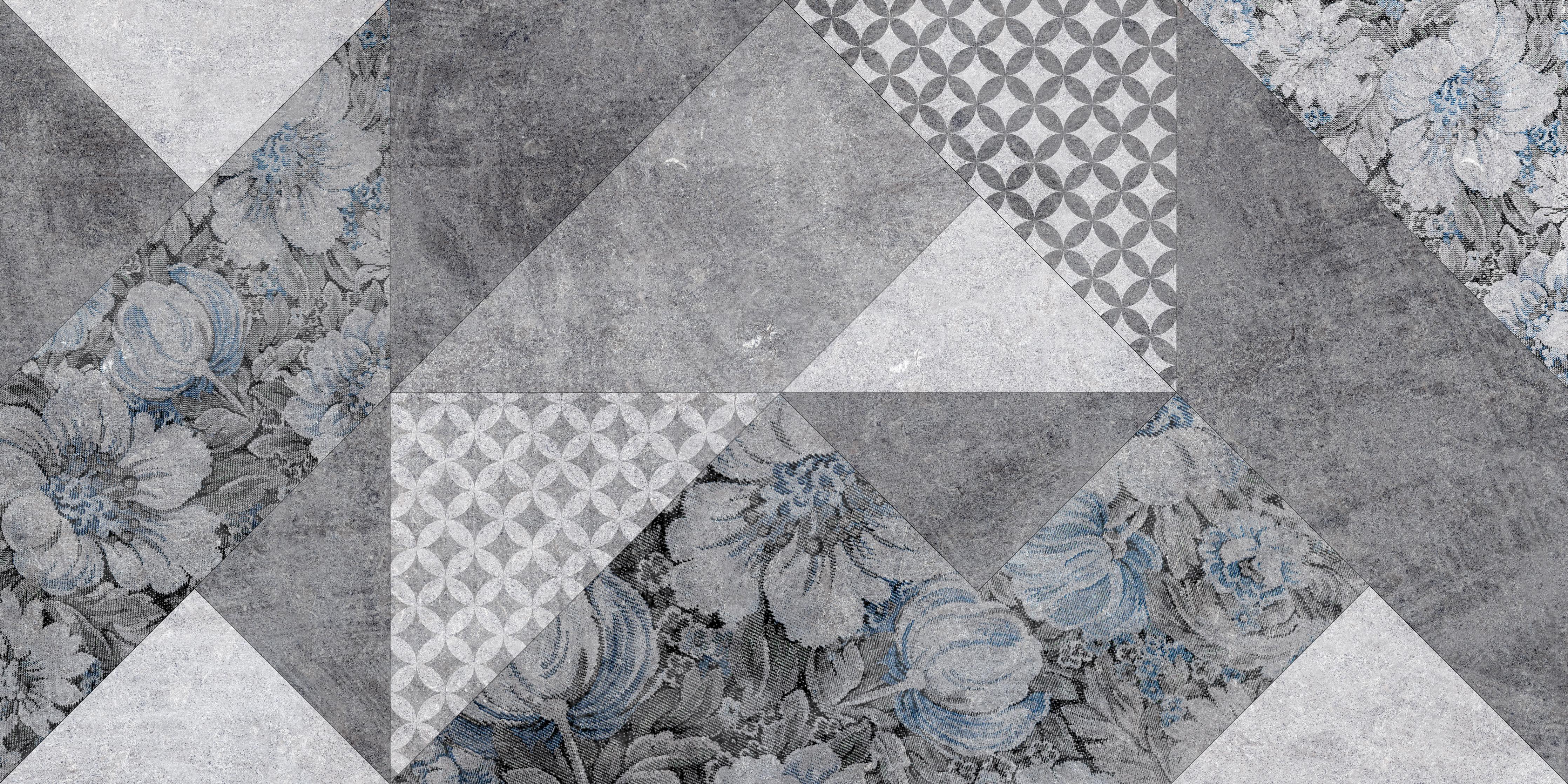 Küchenrückwand-abstrakte Blumen und Marmor Textur