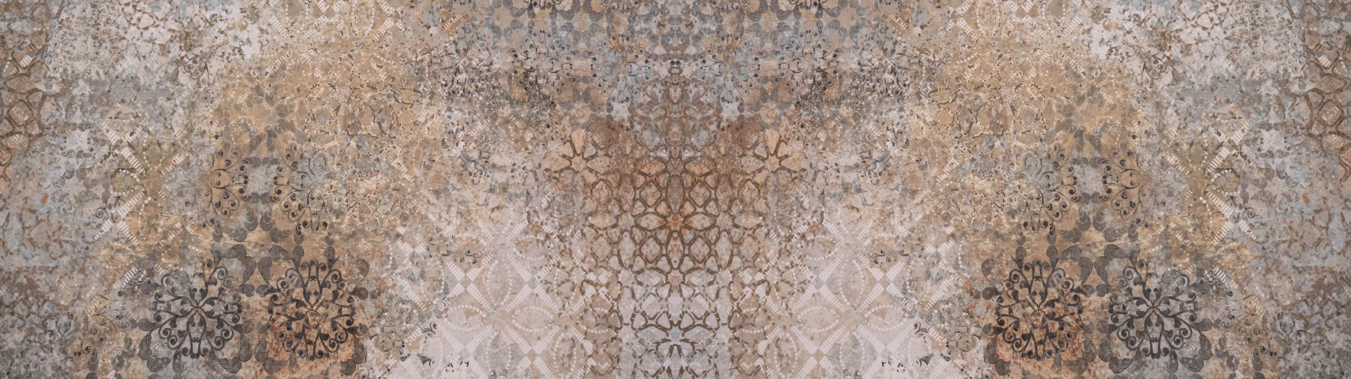 Spritzschutz-Abgenutzte bräunliche Vintage Tapete