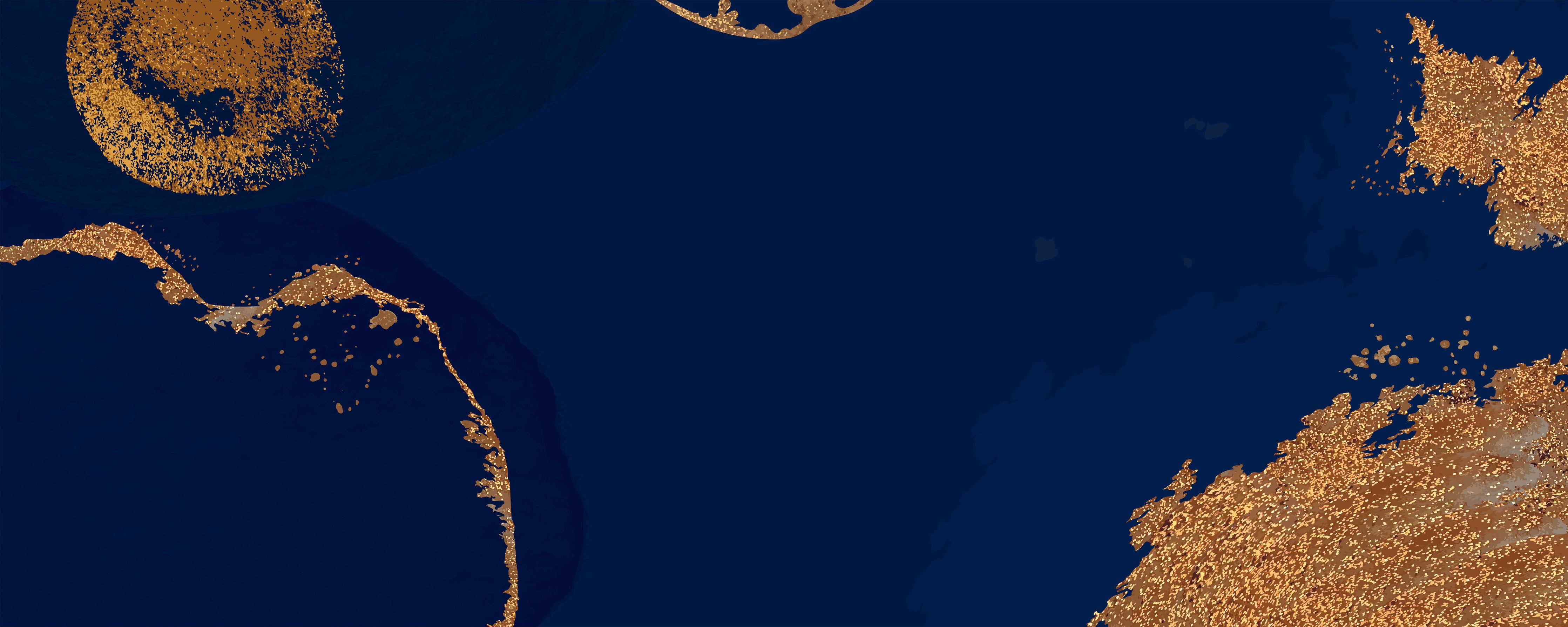 Spritzschutz-Abstrakte Kunst in Gold-und Blautönen