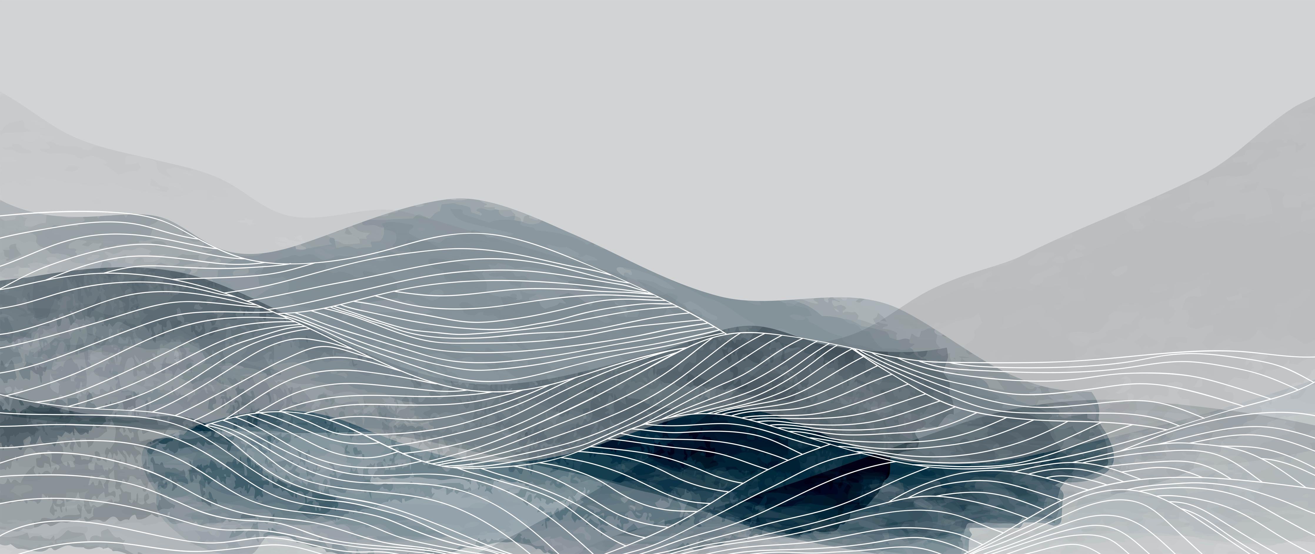 Spritzschutz-Abstrakte Wellen in Grau und Weiß