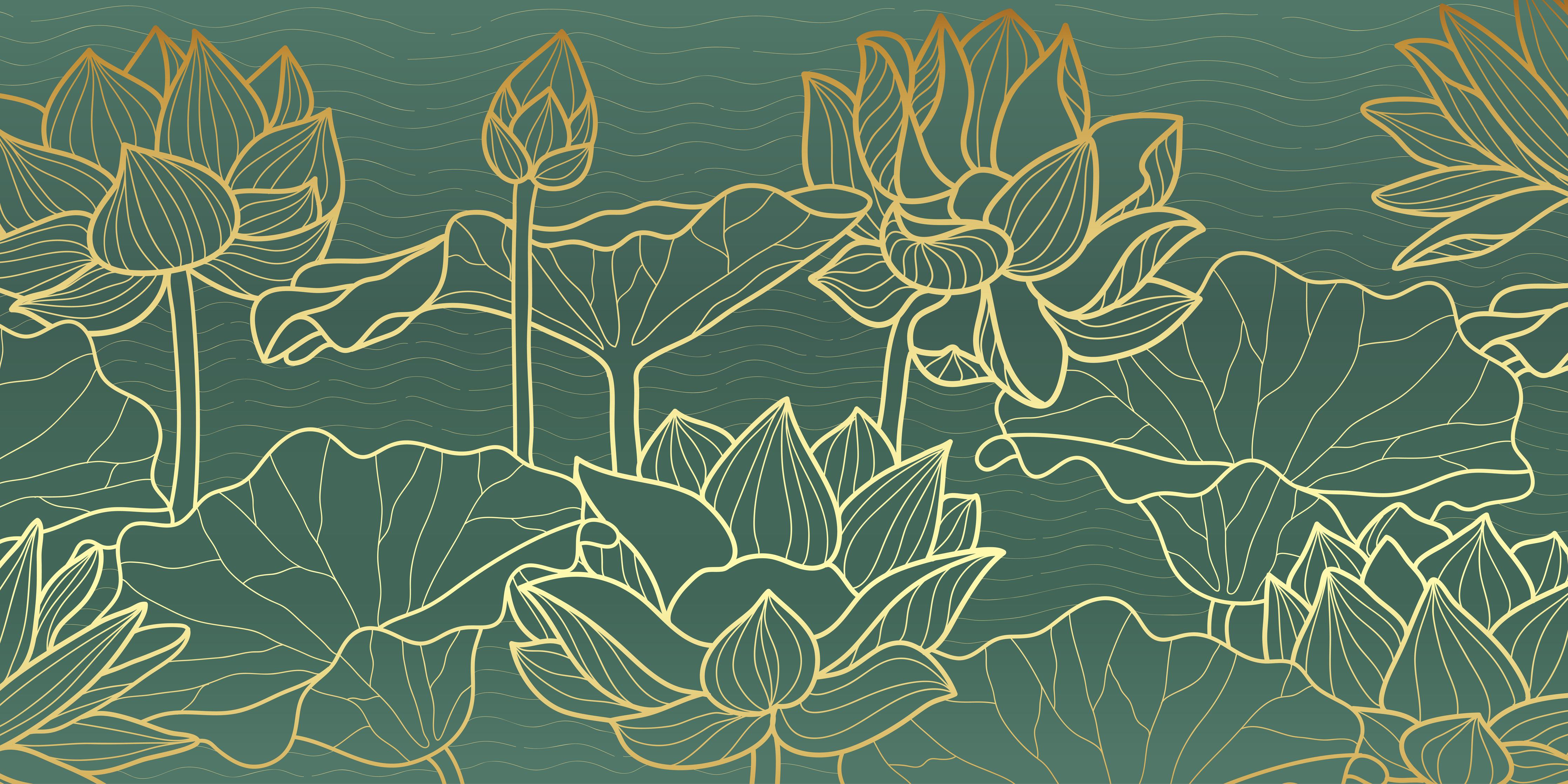 Spritzschutz-Abstrakte goldende Blüten