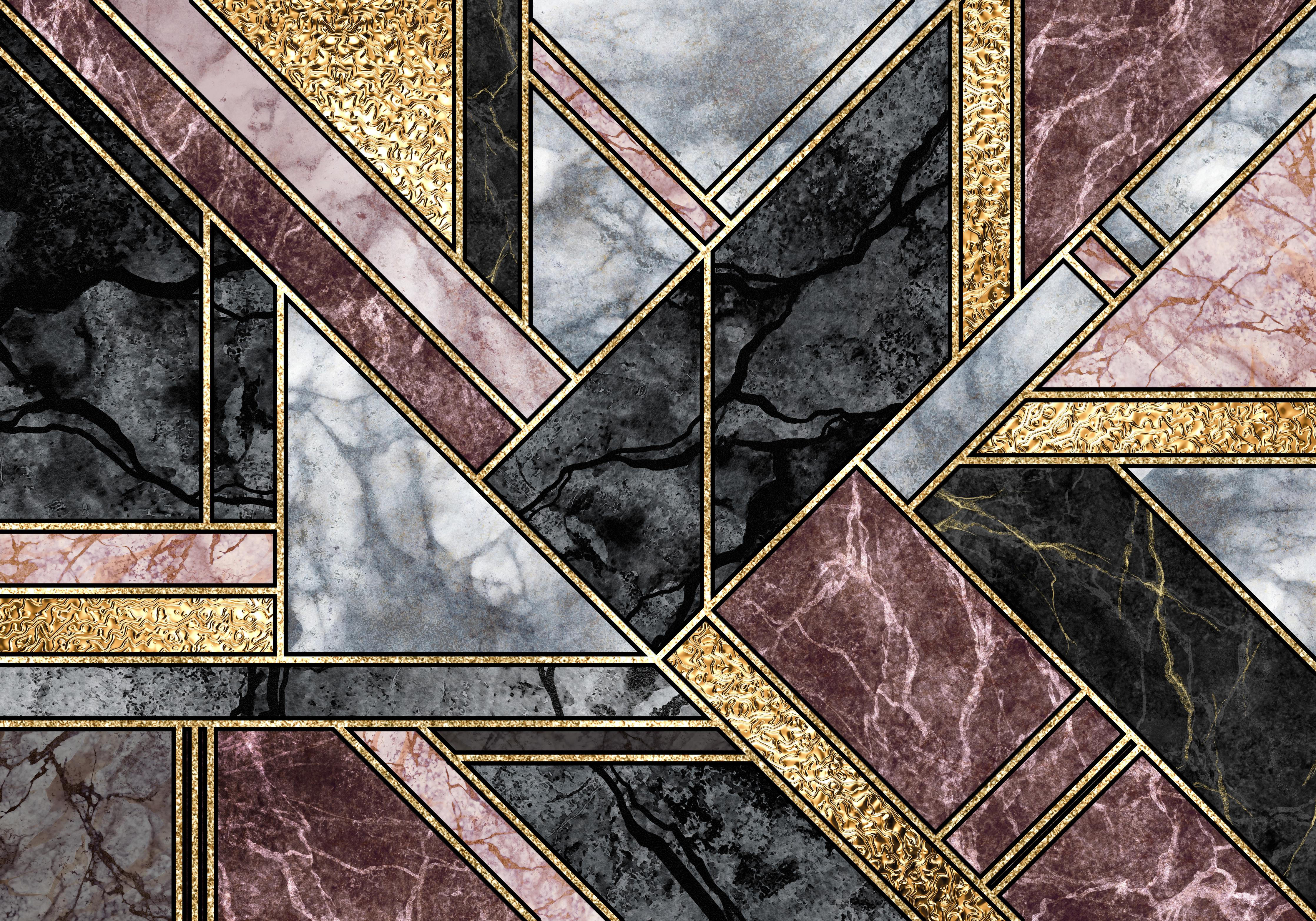 Spritzschutz-Abstrakter Marmor Mosaik Hintergrund