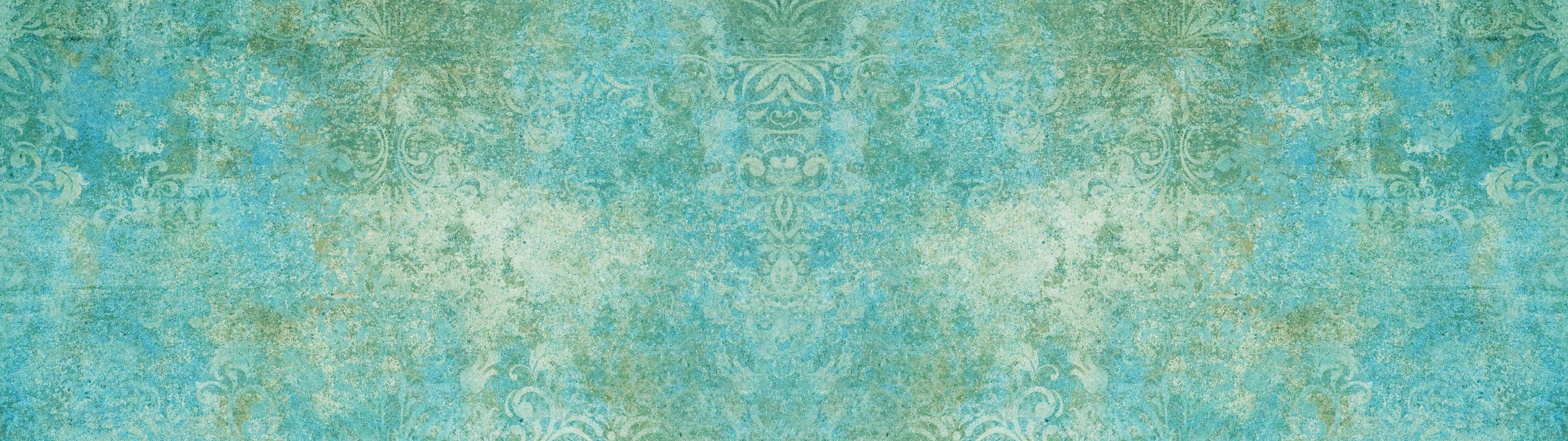 Spritzschutz-Alte blaugrüne Vintage-Fliesen