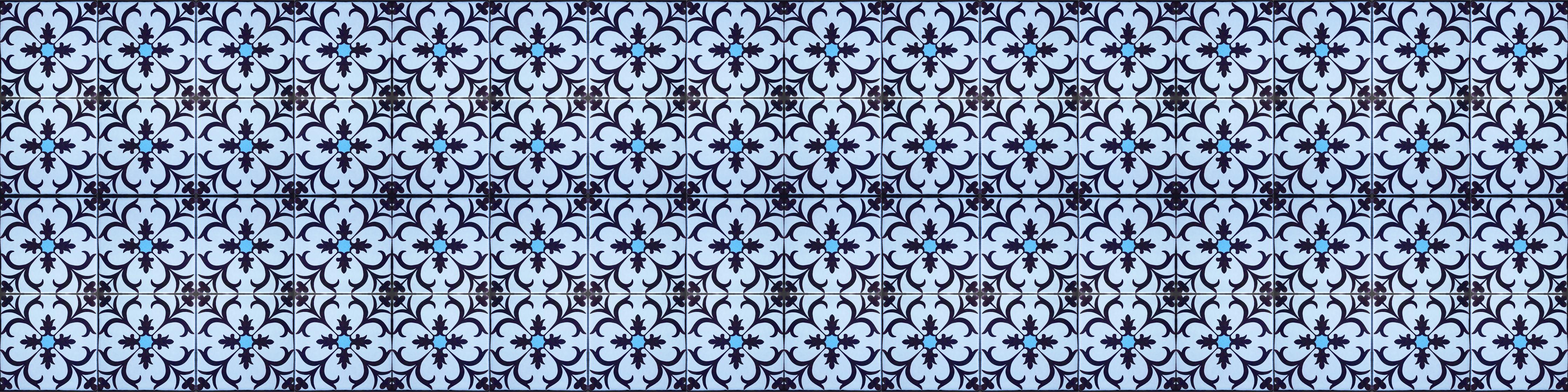 Spritzschutz-Bläulich traditionelles Mosaik Motiv