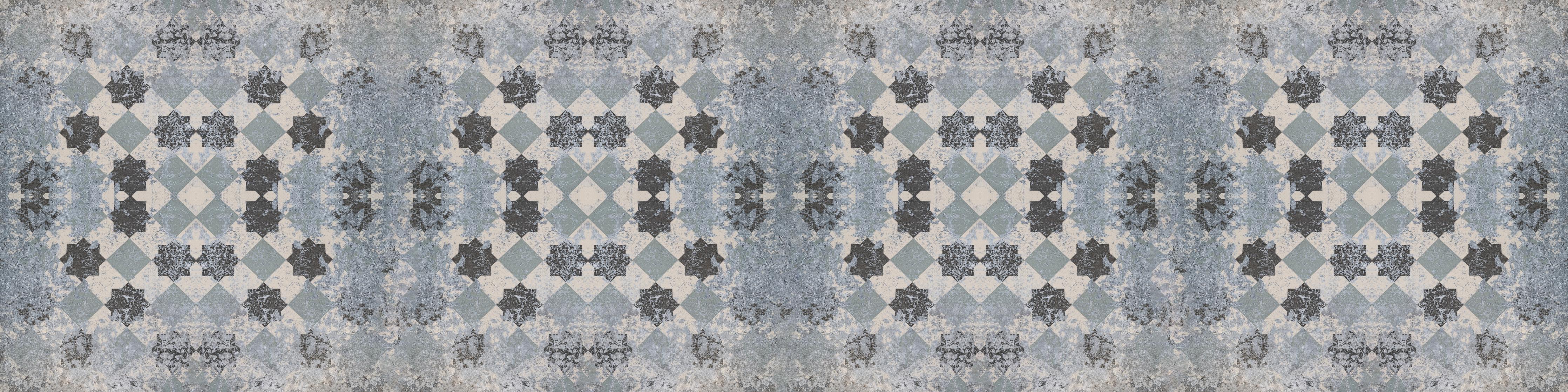 Spritzschutz-Bläuliche Vintage Wandmuster