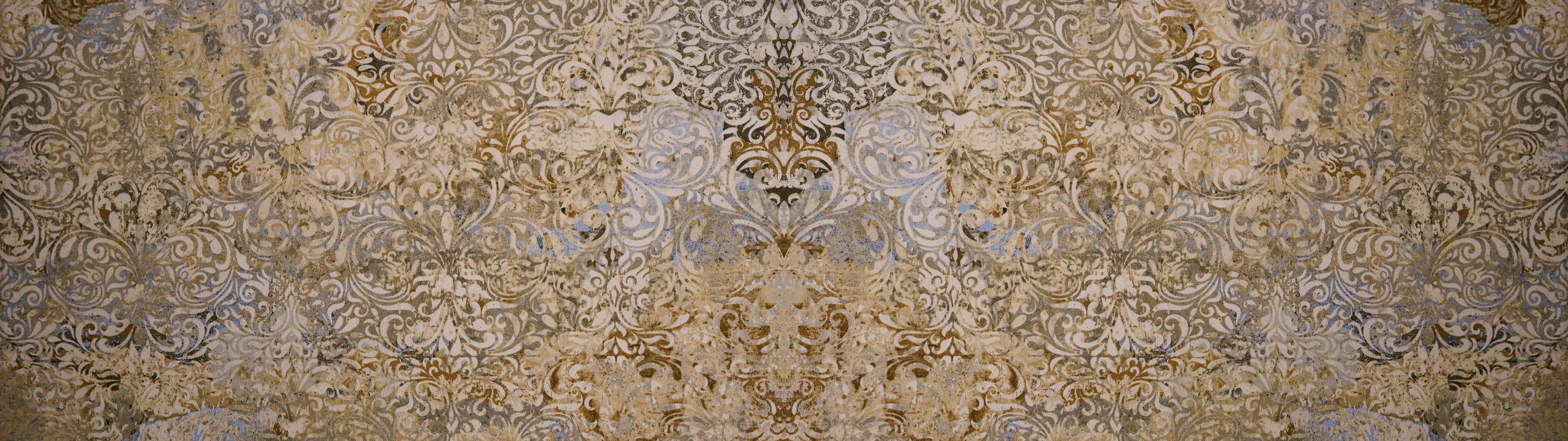 Spritzschutz-Bräunliche Vintage Tapete