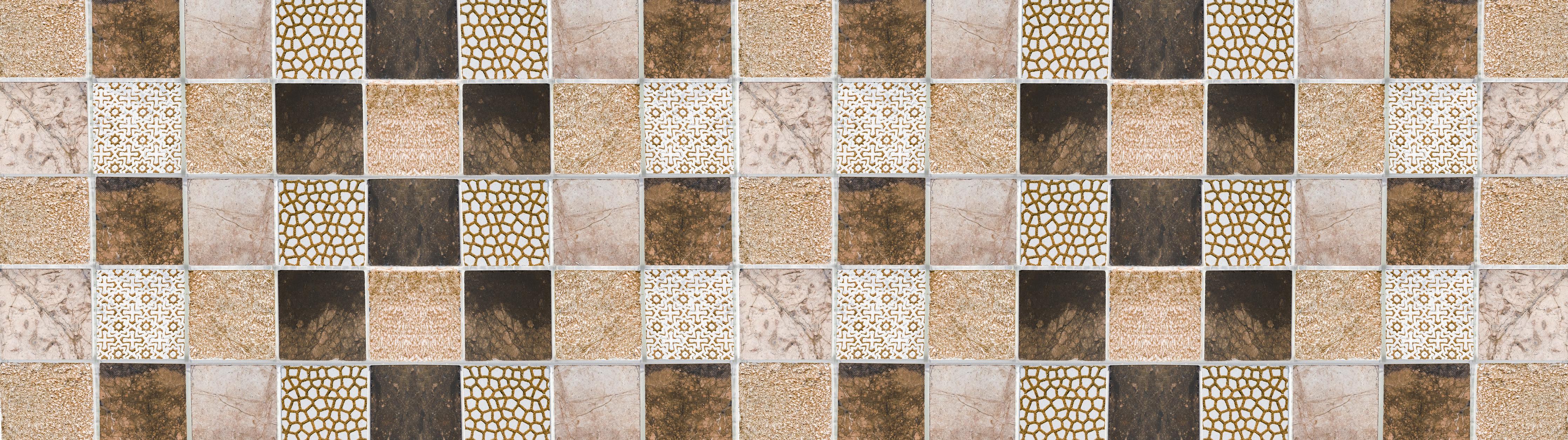 Spritzschutz-Bräunliche quadratische Mosaiktextur