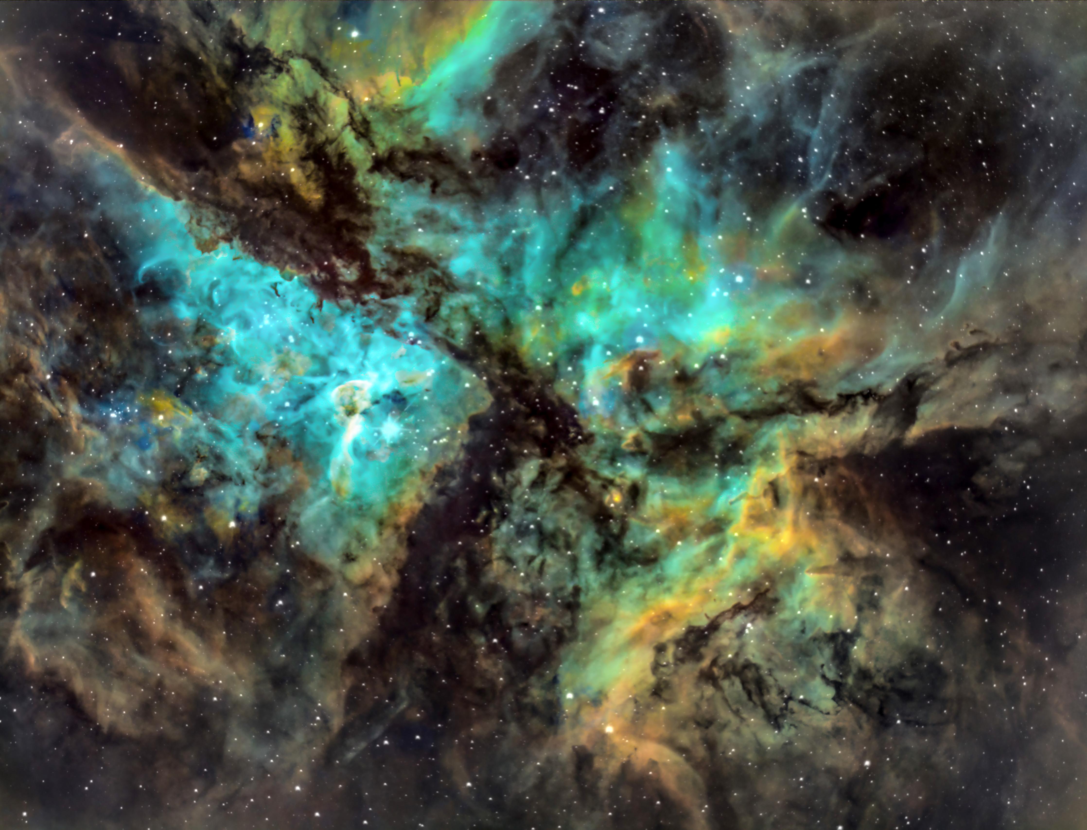 Spritzschutz-Bunter Sternenhimmel