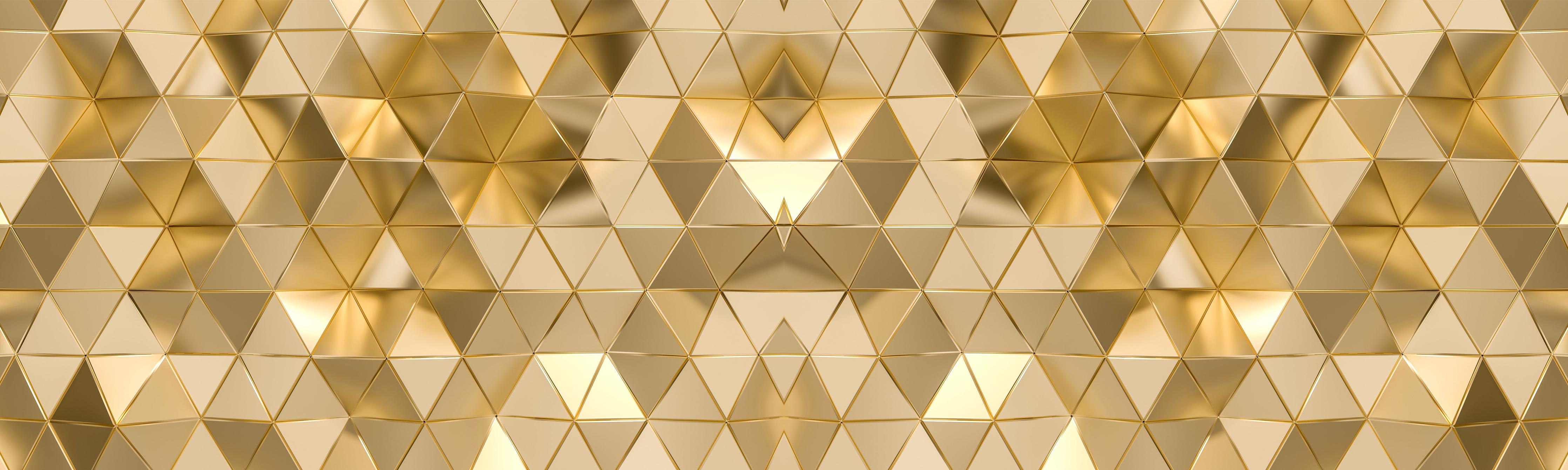 Spritzschutz-Elegante Goldene Geometrische Struktur