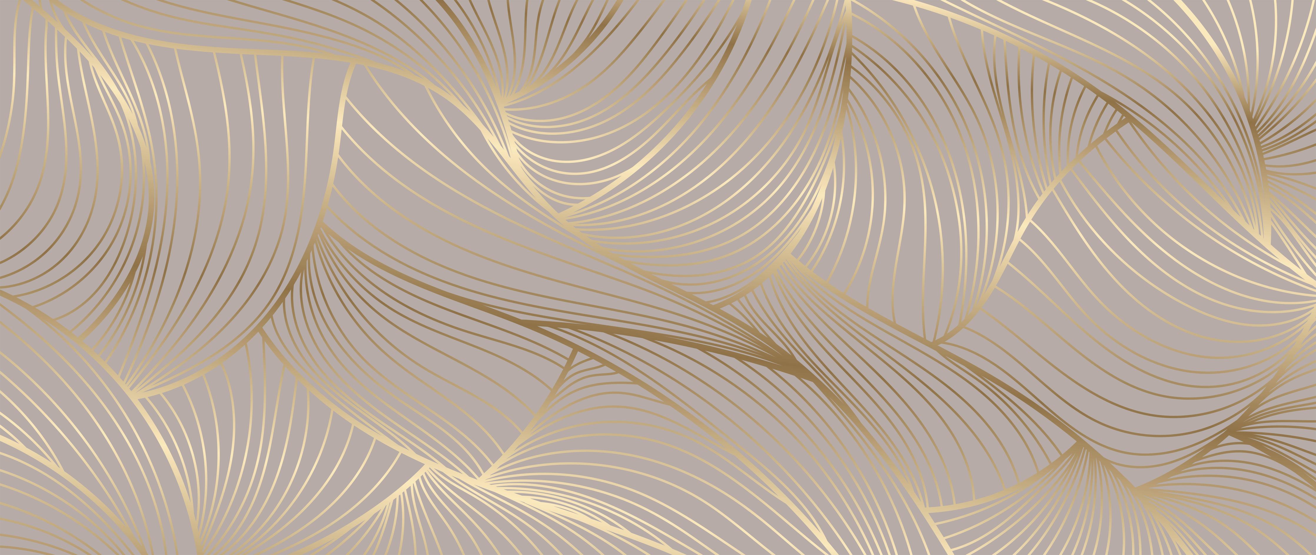 Spritzschutz-Elegantes Beige und Gold Linienmuster