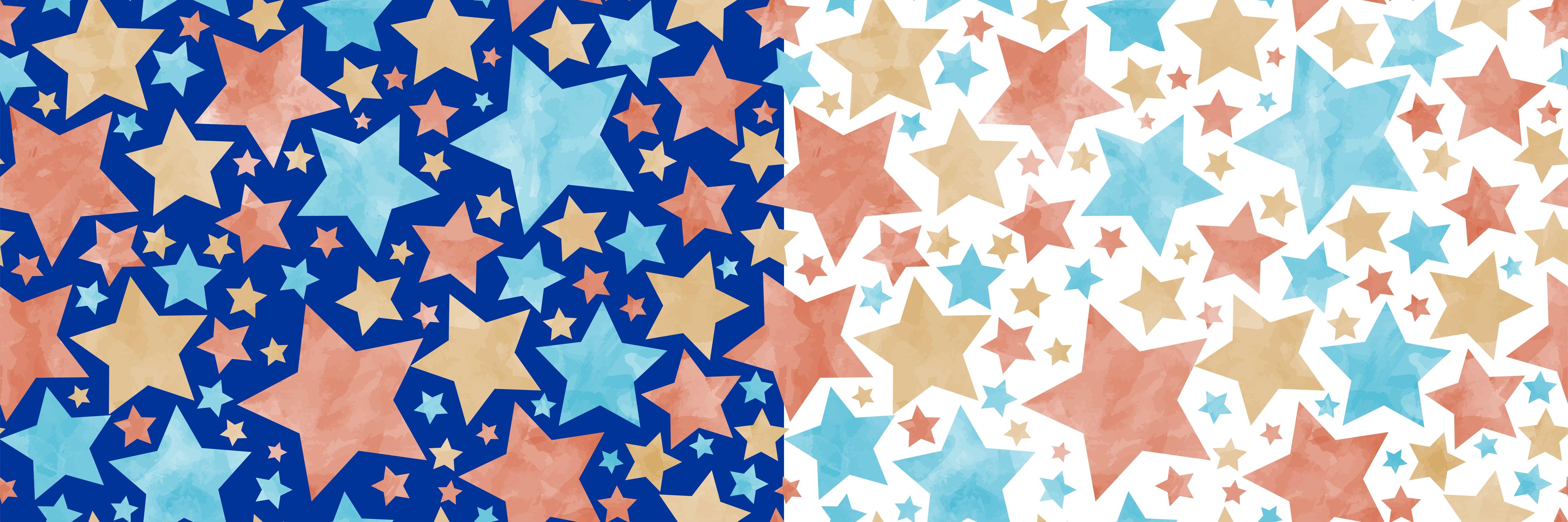 Spritzschutz-Farbenfrohes Stern Muster auf Weiß