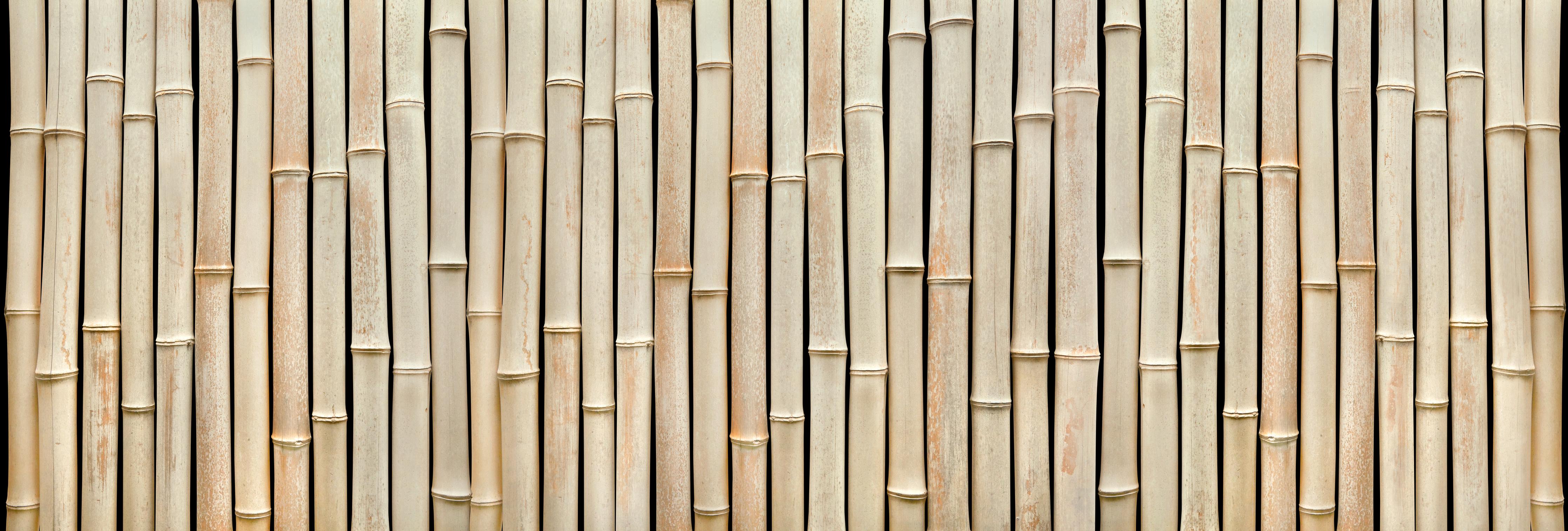 Spritzschutz-Fassade aus schönem Bambus