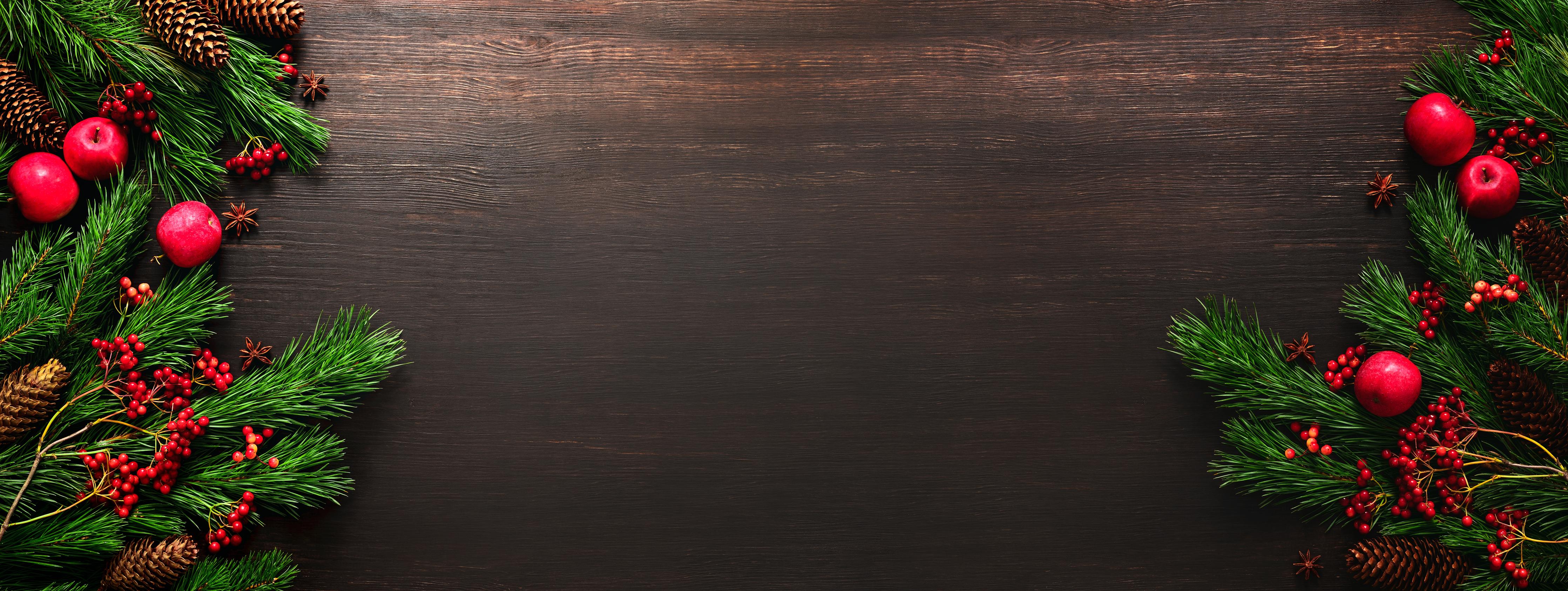 Spritzschutz-Festliche Weihnachtsdeko Dunkelrot Banner