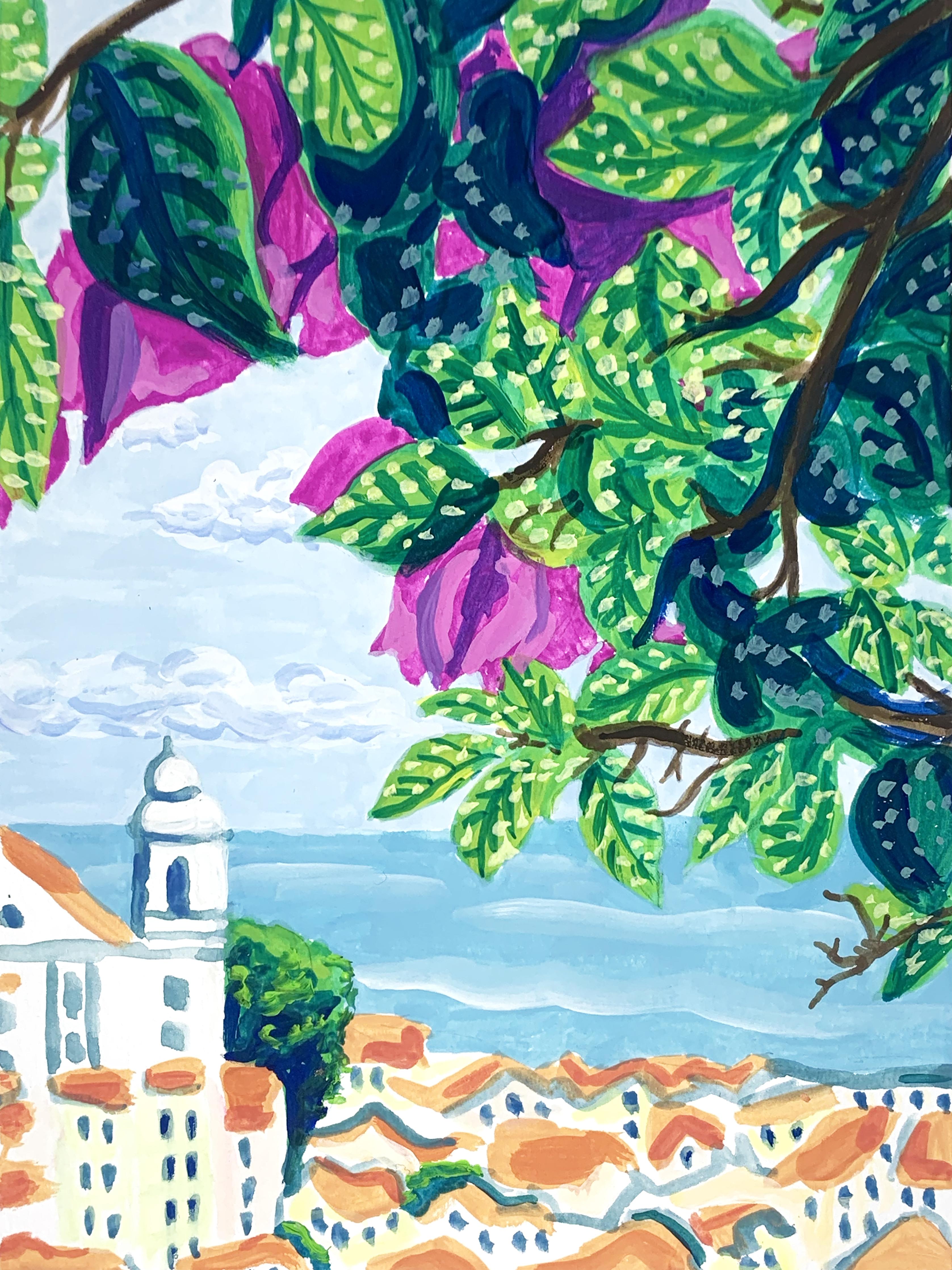 Spritzschutz-Gemälde von Lissabon