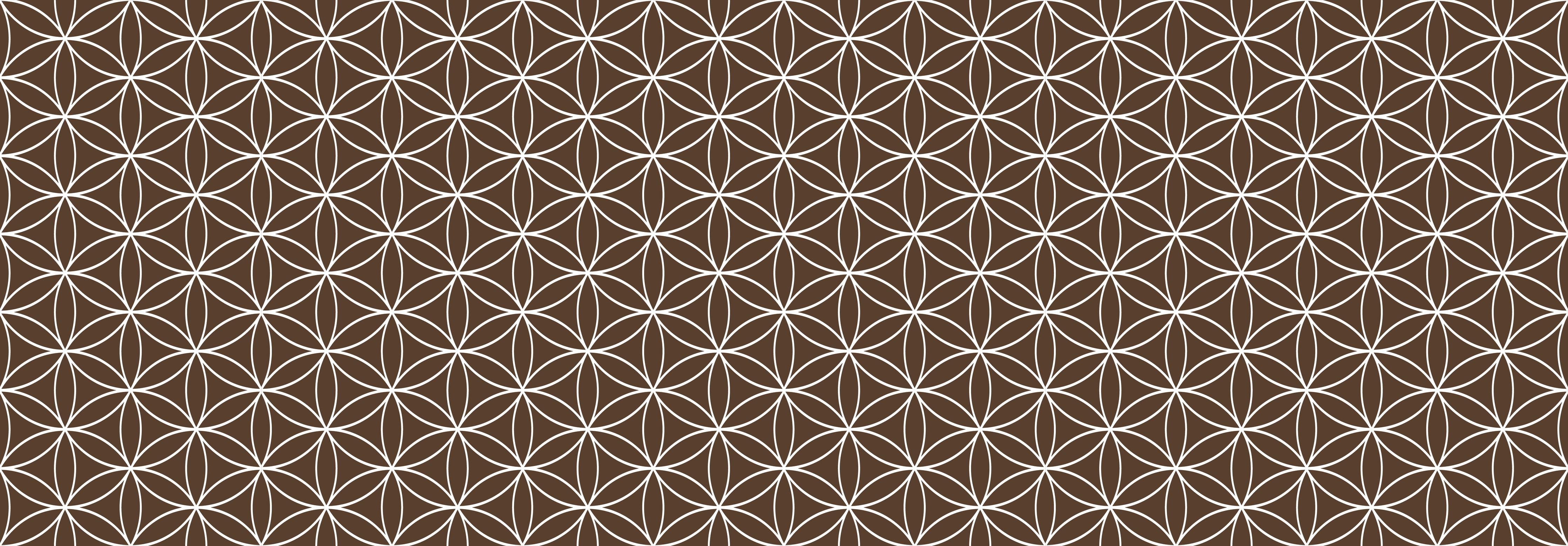 Spritzschutz-Geometrica Fiori Caffè