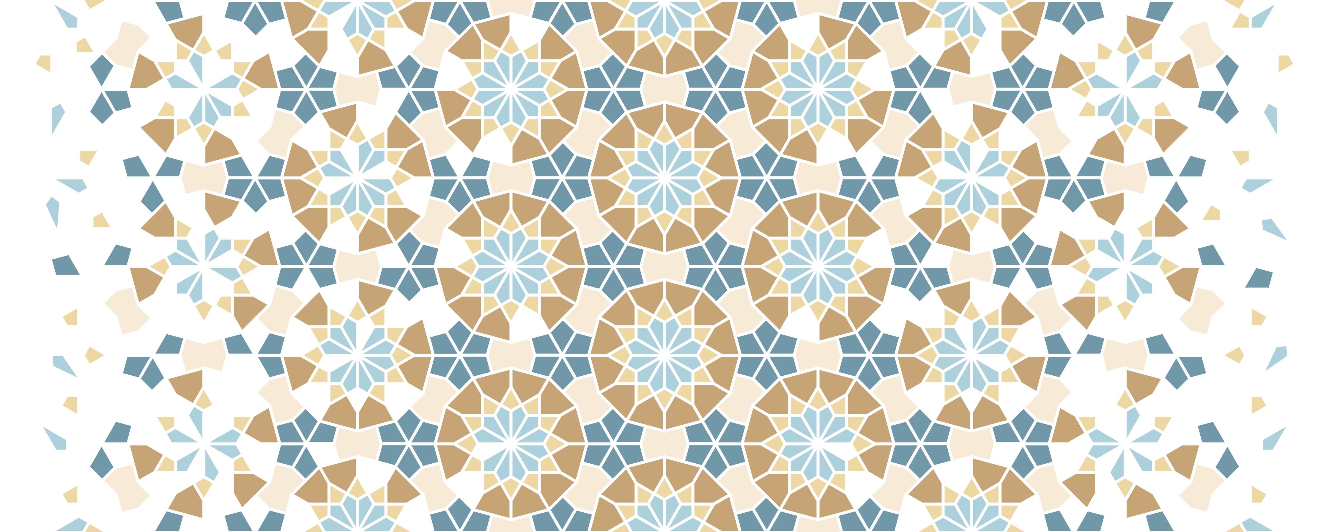 Spritzschutz-Geometrisches Mosaik-Design in Pastelltönen