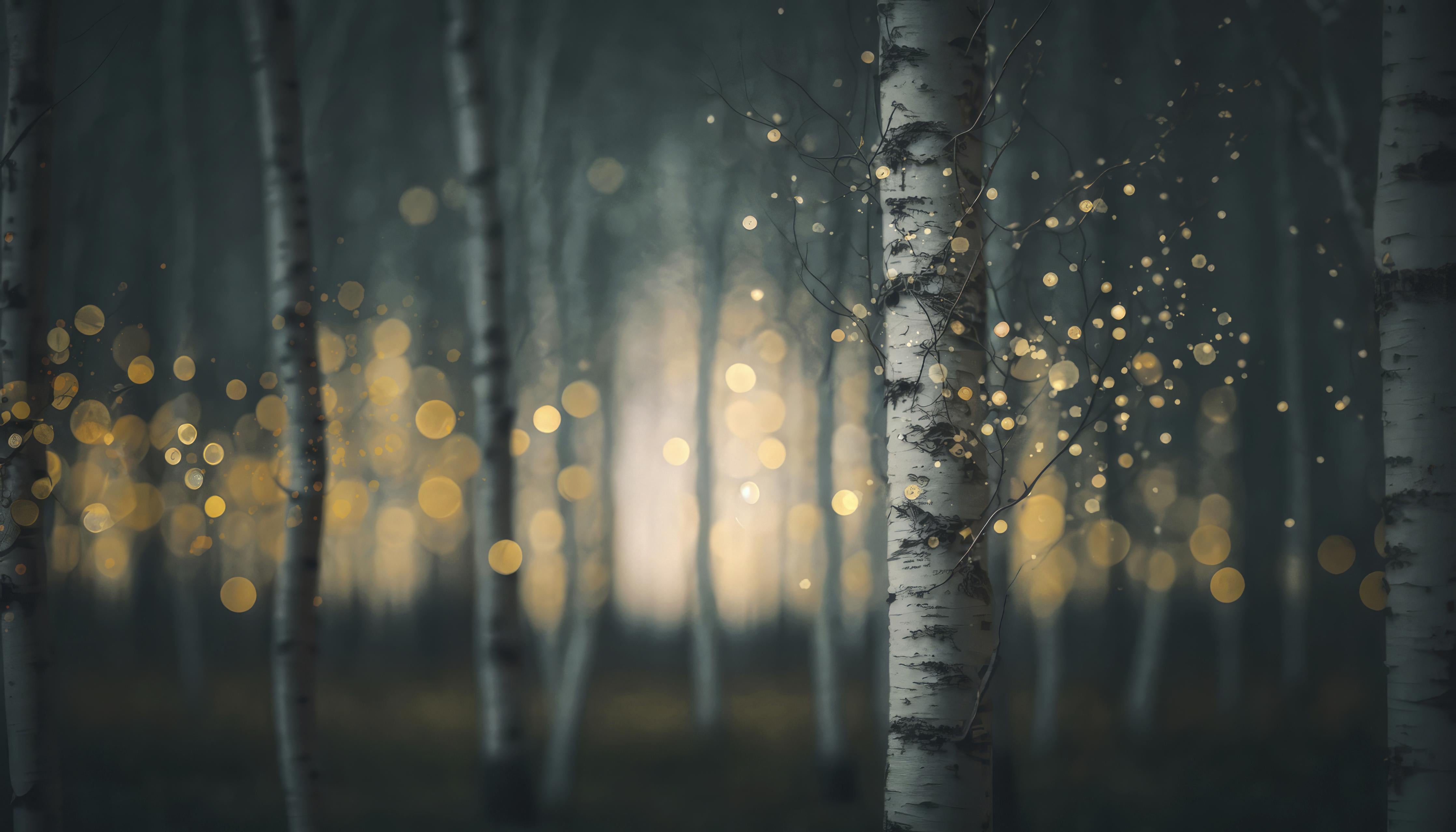 Spritzschutz-Glühender Magischer Wald