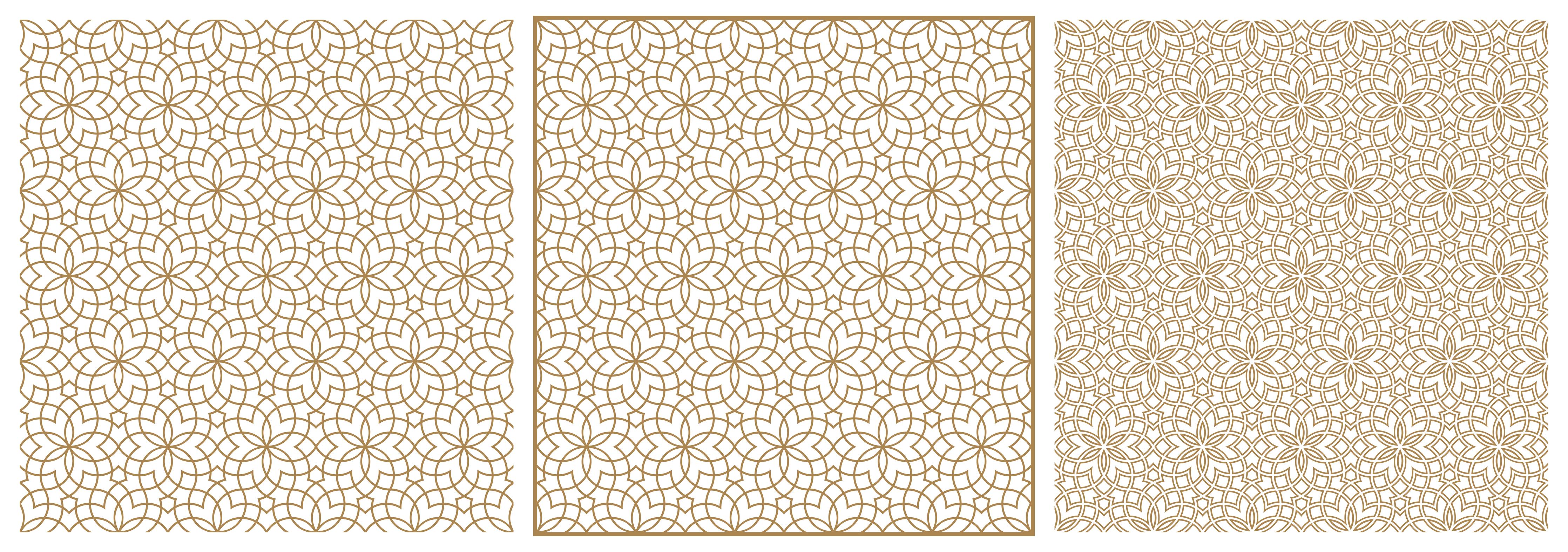 Spritzschutz-Goldene Geometrische Wandmuster Kunstwerk