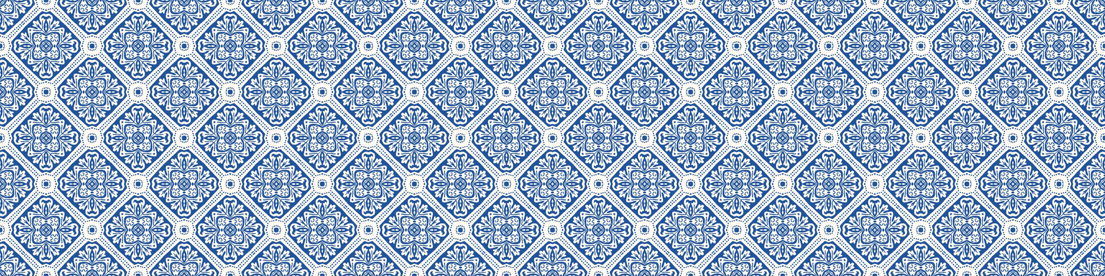 Spritzschutz-Grafisches Muster in Blau und Weiß