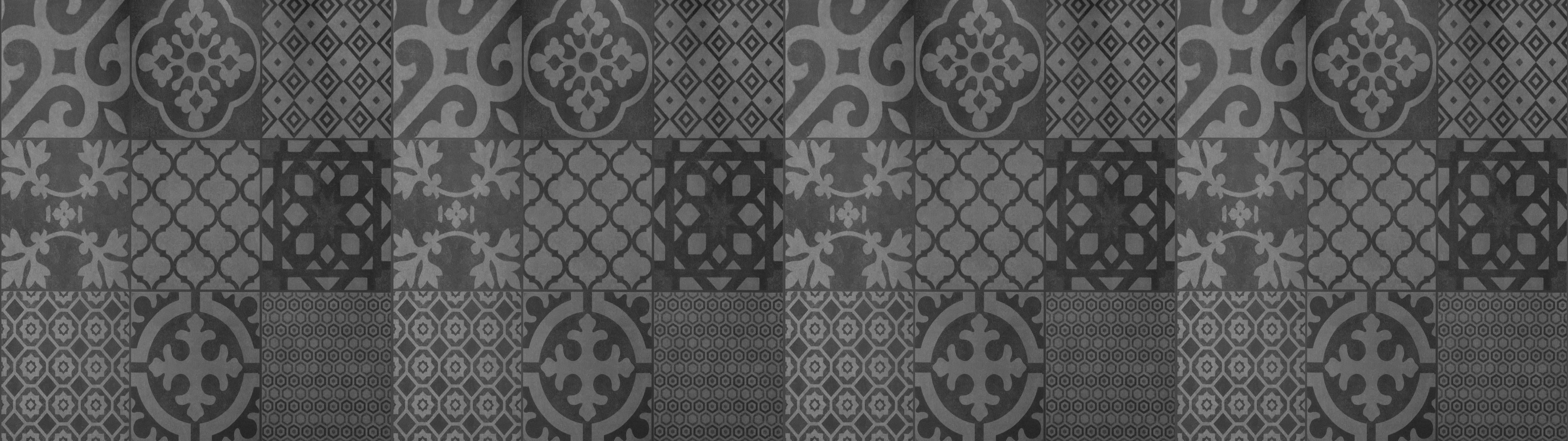 Spritzschutz-Grau vintage Fliesen