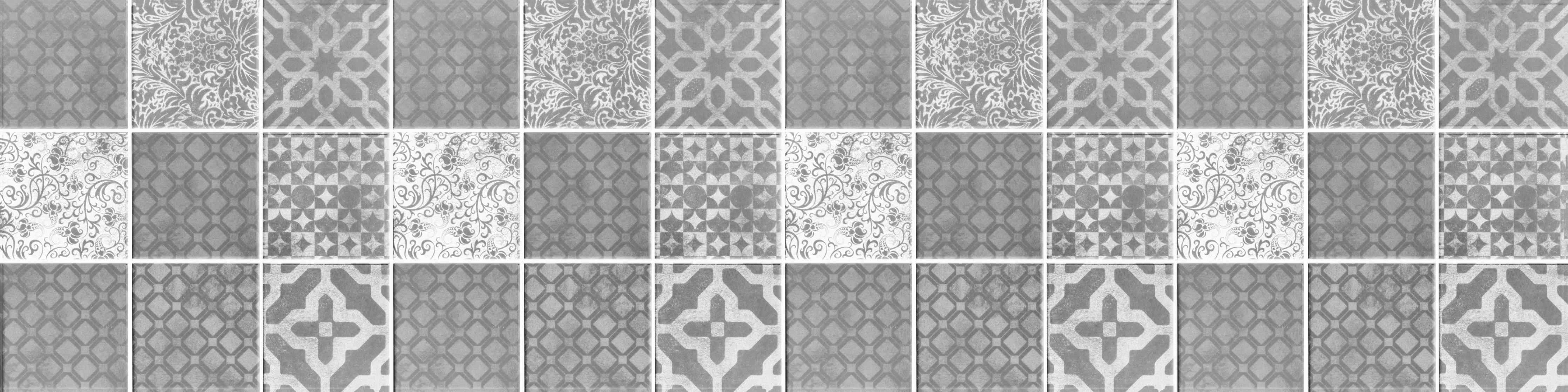 Spritzschutz-Grau weiße Vintage Mosaik Textur