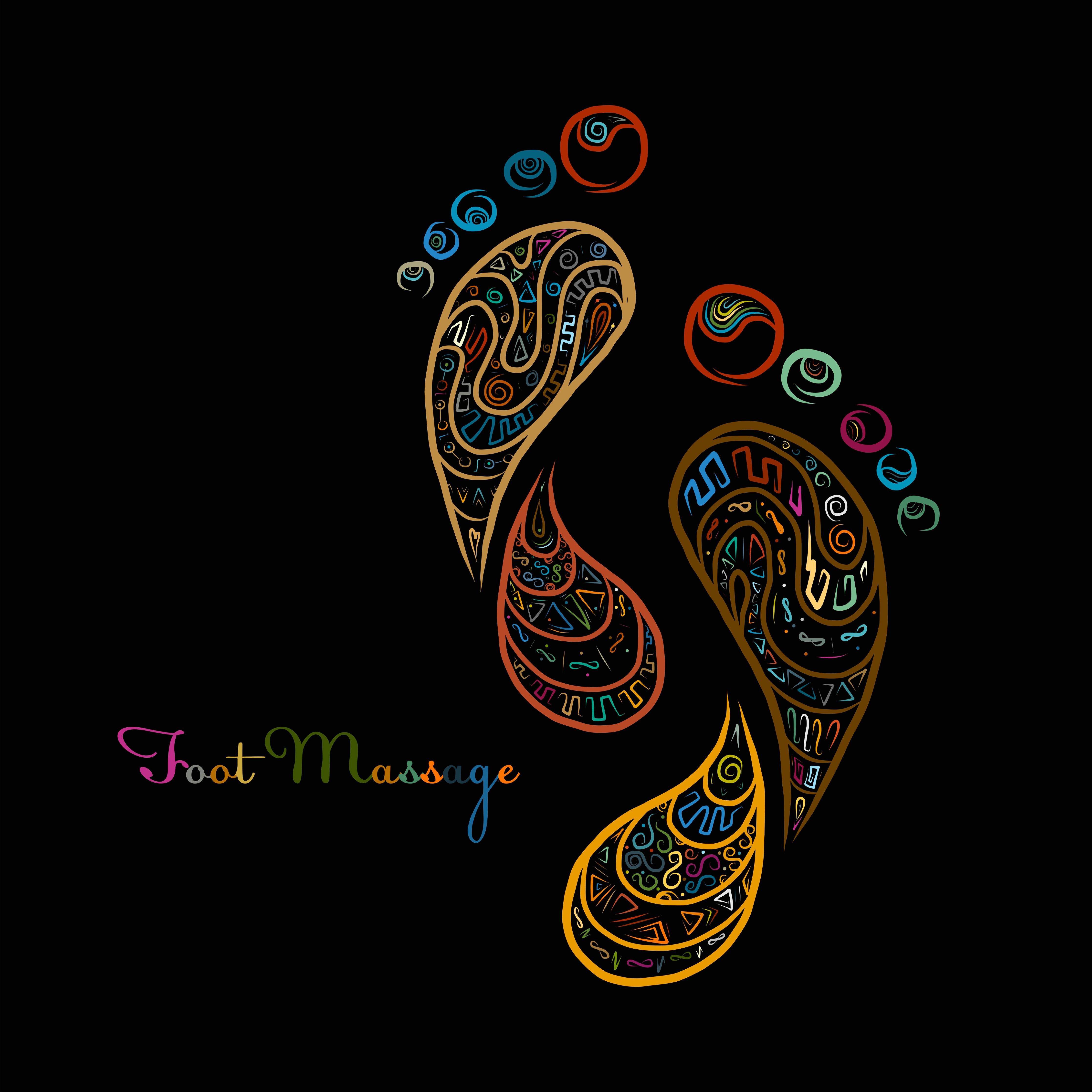 Spritzschutz-Kreative Fußreflexzonen Kunst Illustration