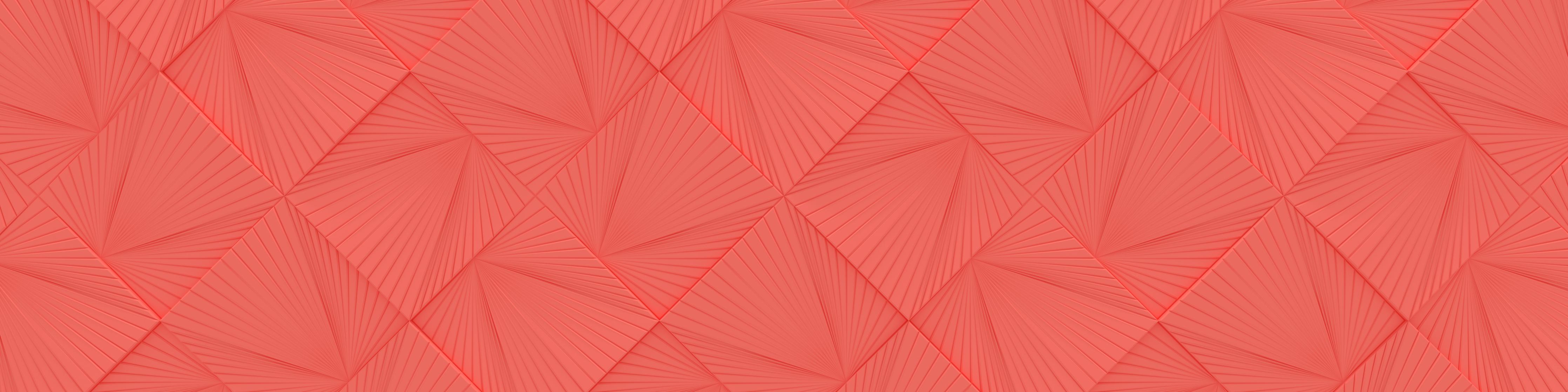 Spritzschutz-Lebendiger Korallenrot Geometrisches Muster