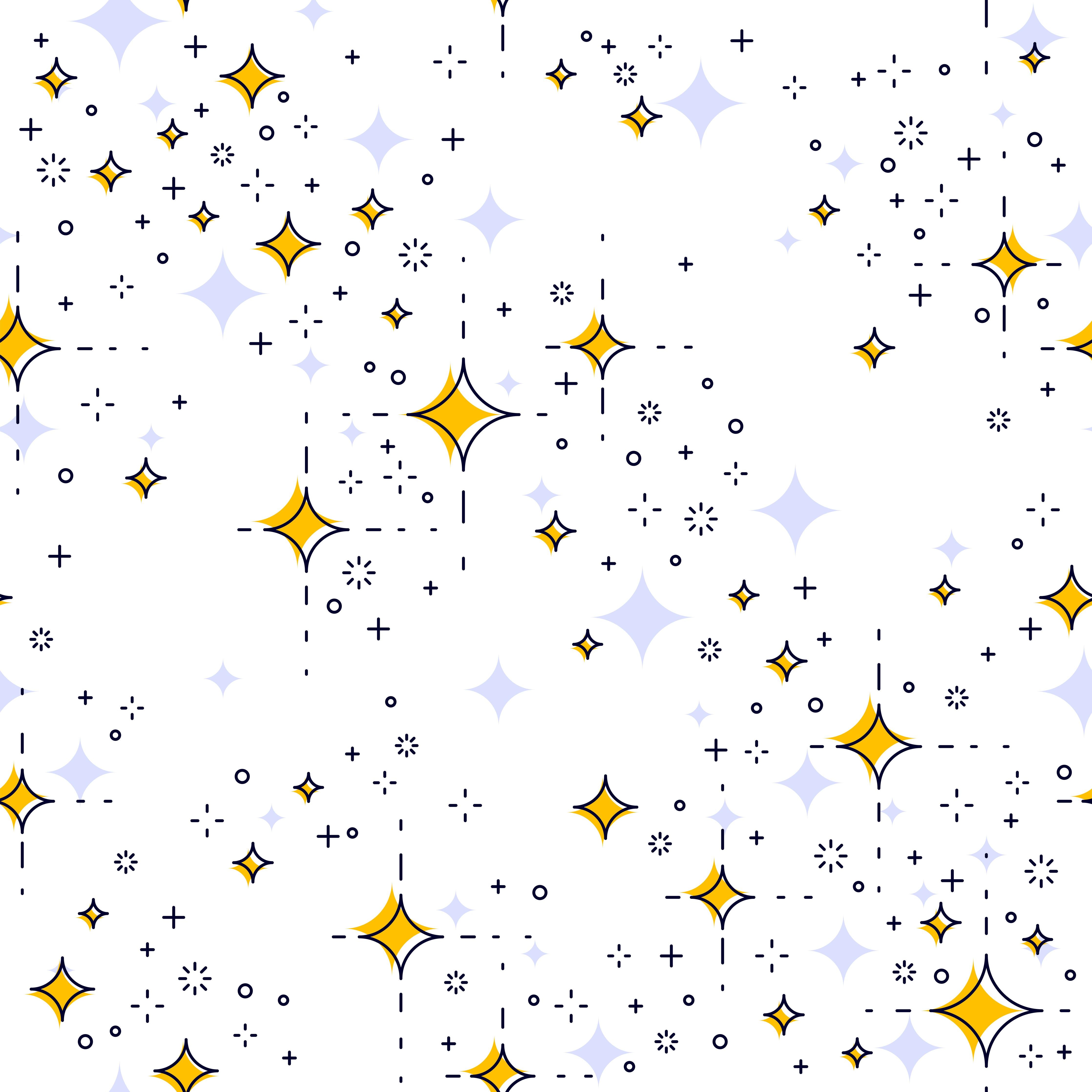 Spritzschutz-Leuchtend Gelb-Weißes Sternenmuster Design