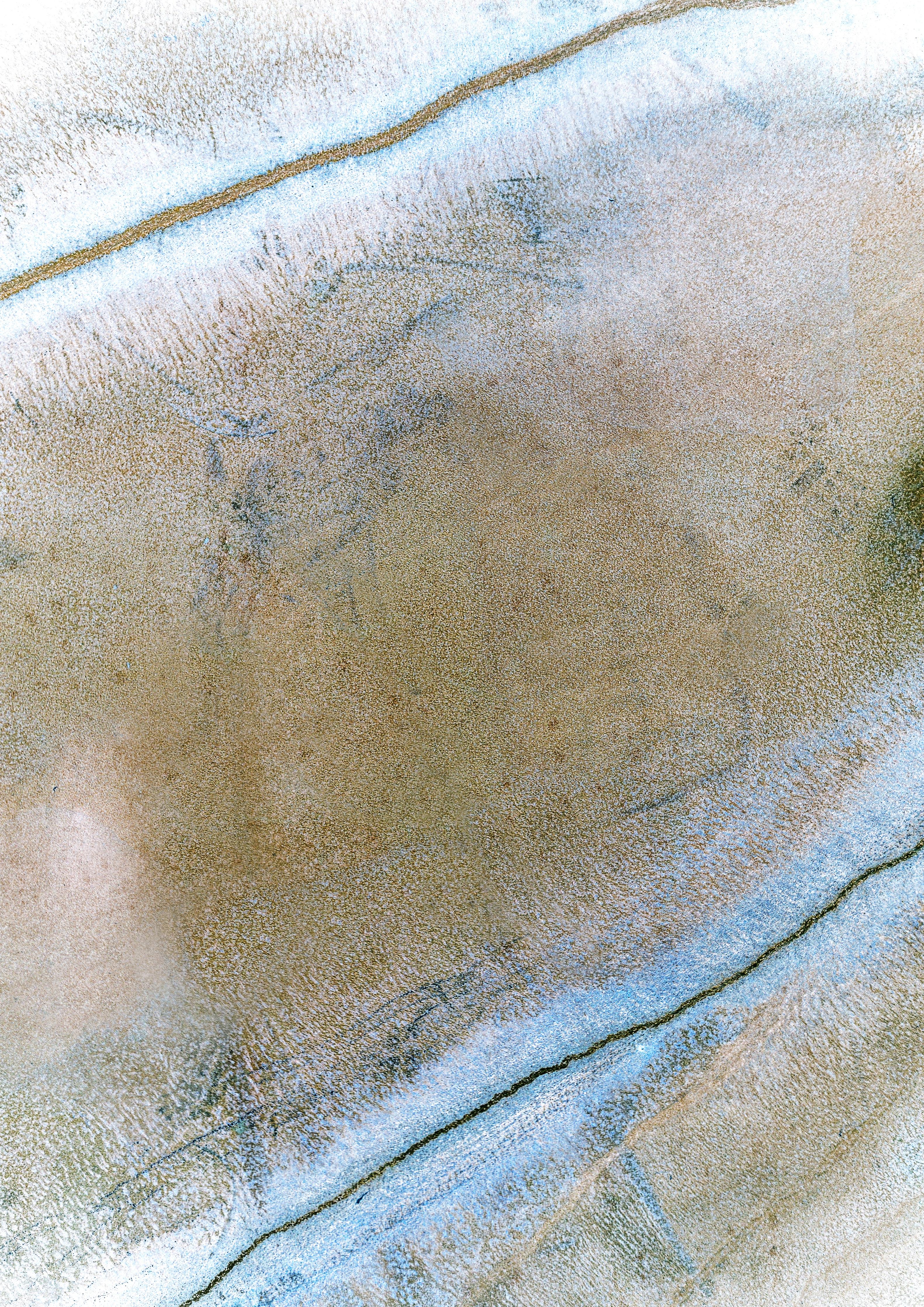 Spritzschutz-Malerische abstrakte Struktur in Blau-Braun-Tönen