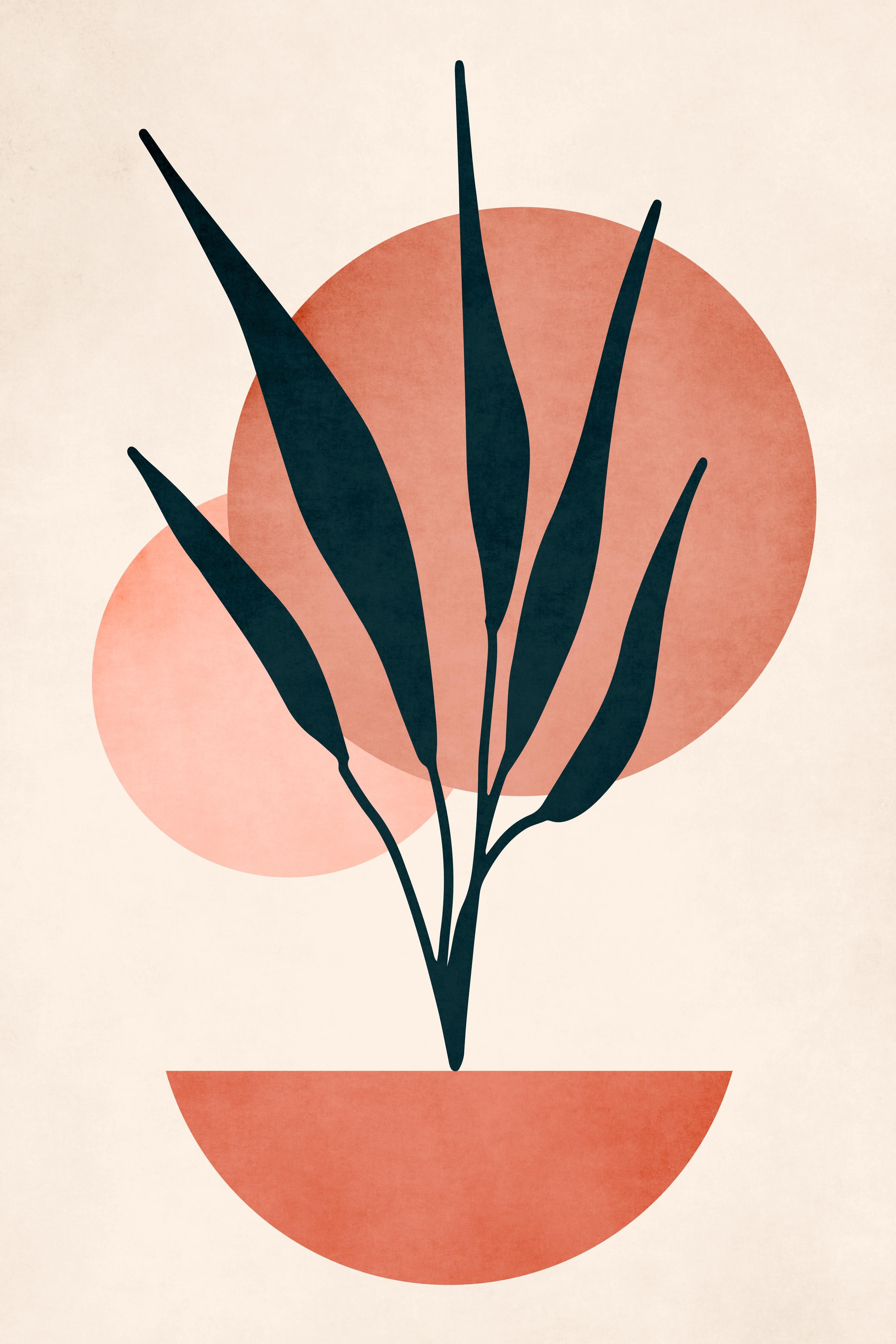 Spritzschutz-Moderne Darstellung - Floral