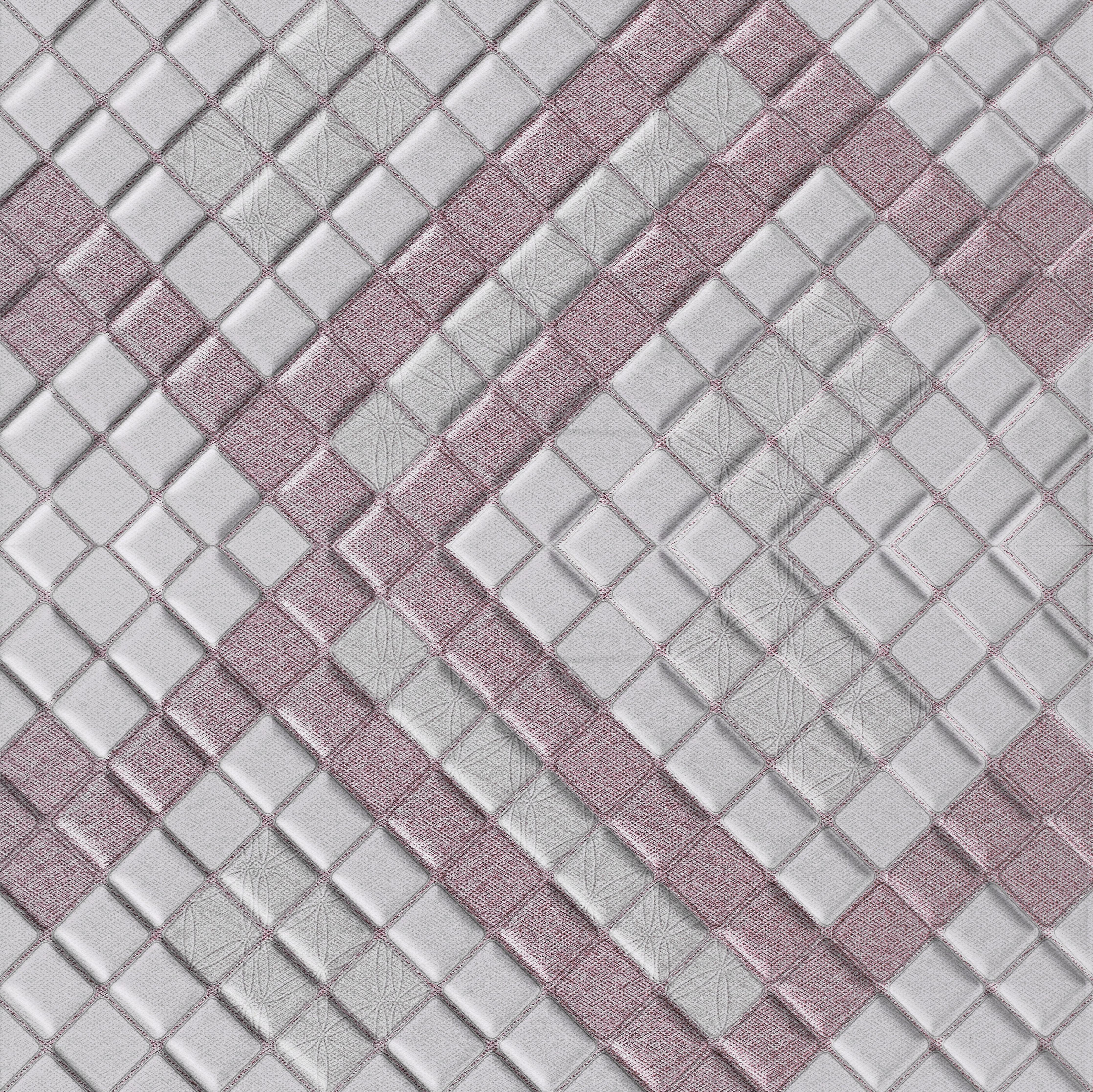 Spritzschutz-Moderne Grau-Weiße Geometrische Tapete